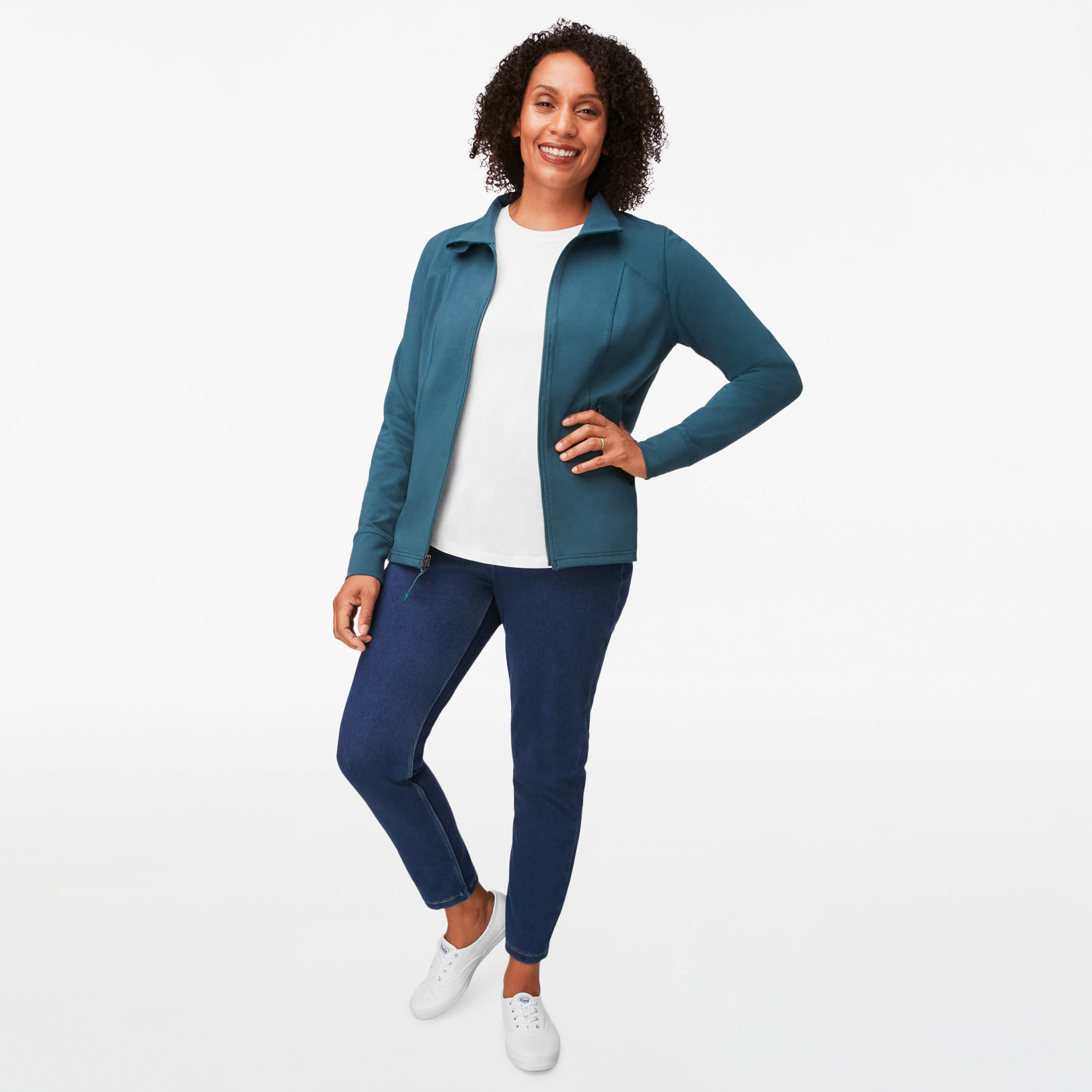 Stand Collar Activewear Jacket