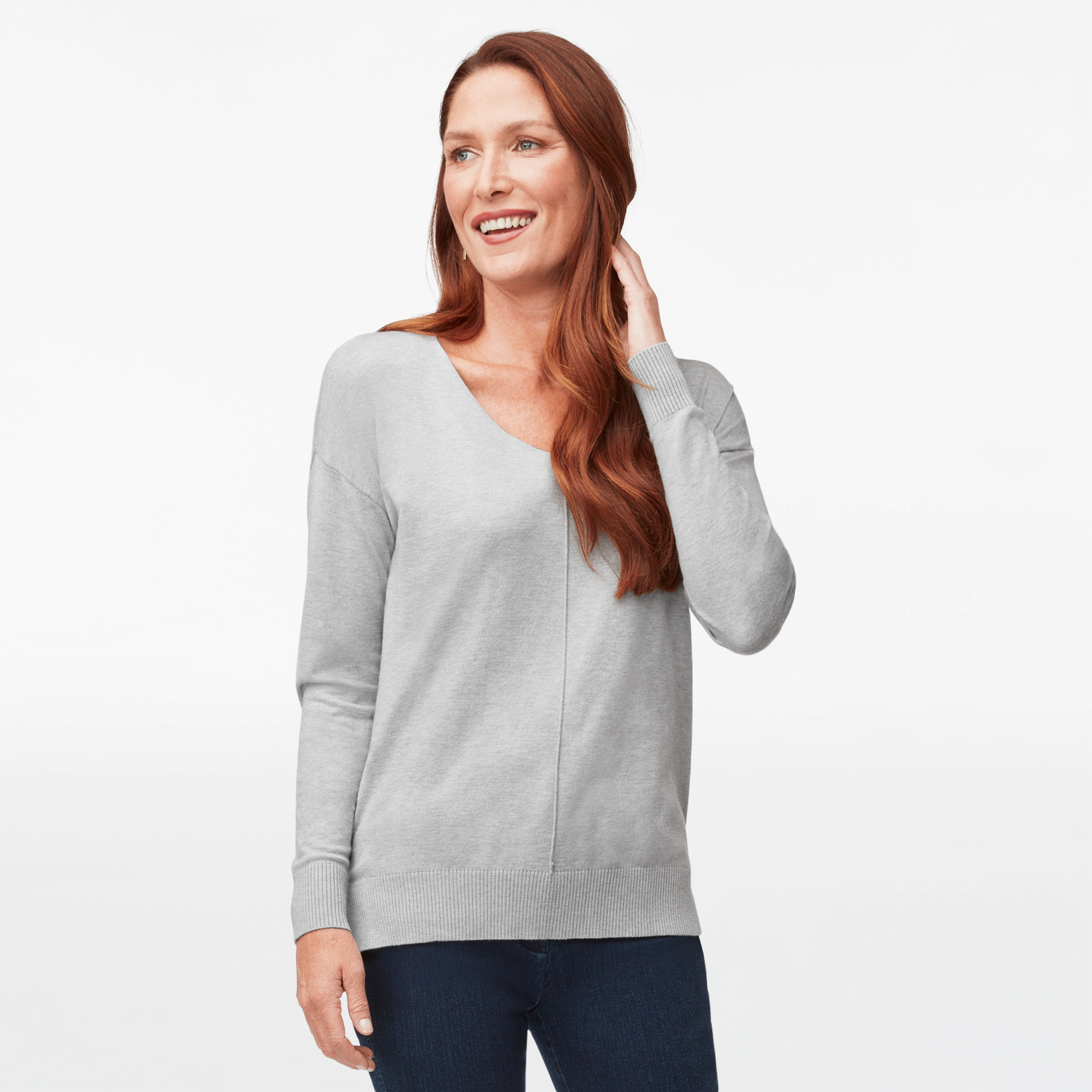 VNeck Sweater Knit Top