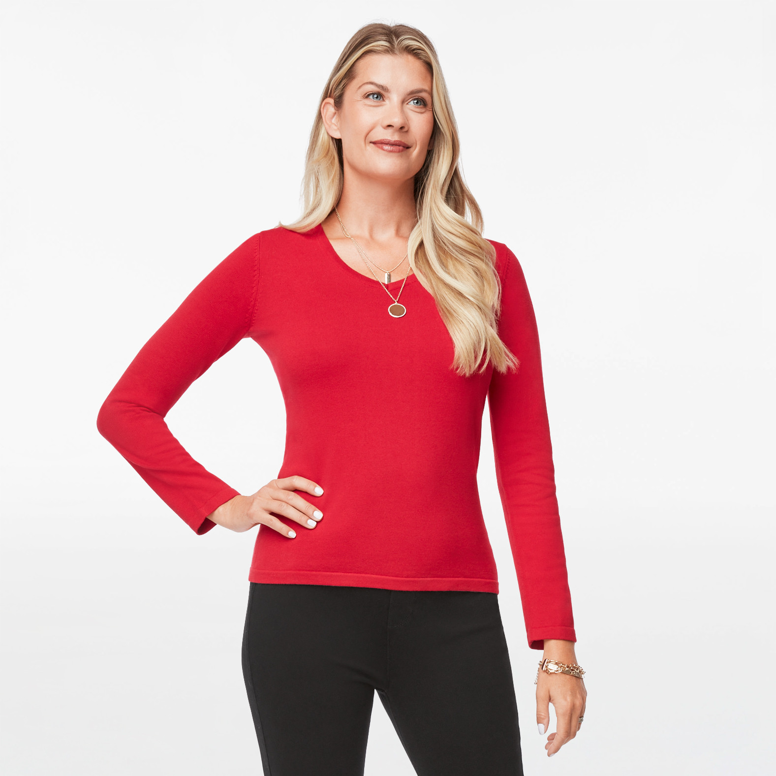V-neck Pullover Sweater
