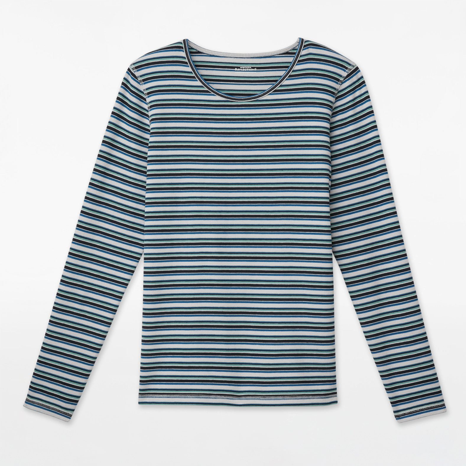Striped Waffle Knit Tee