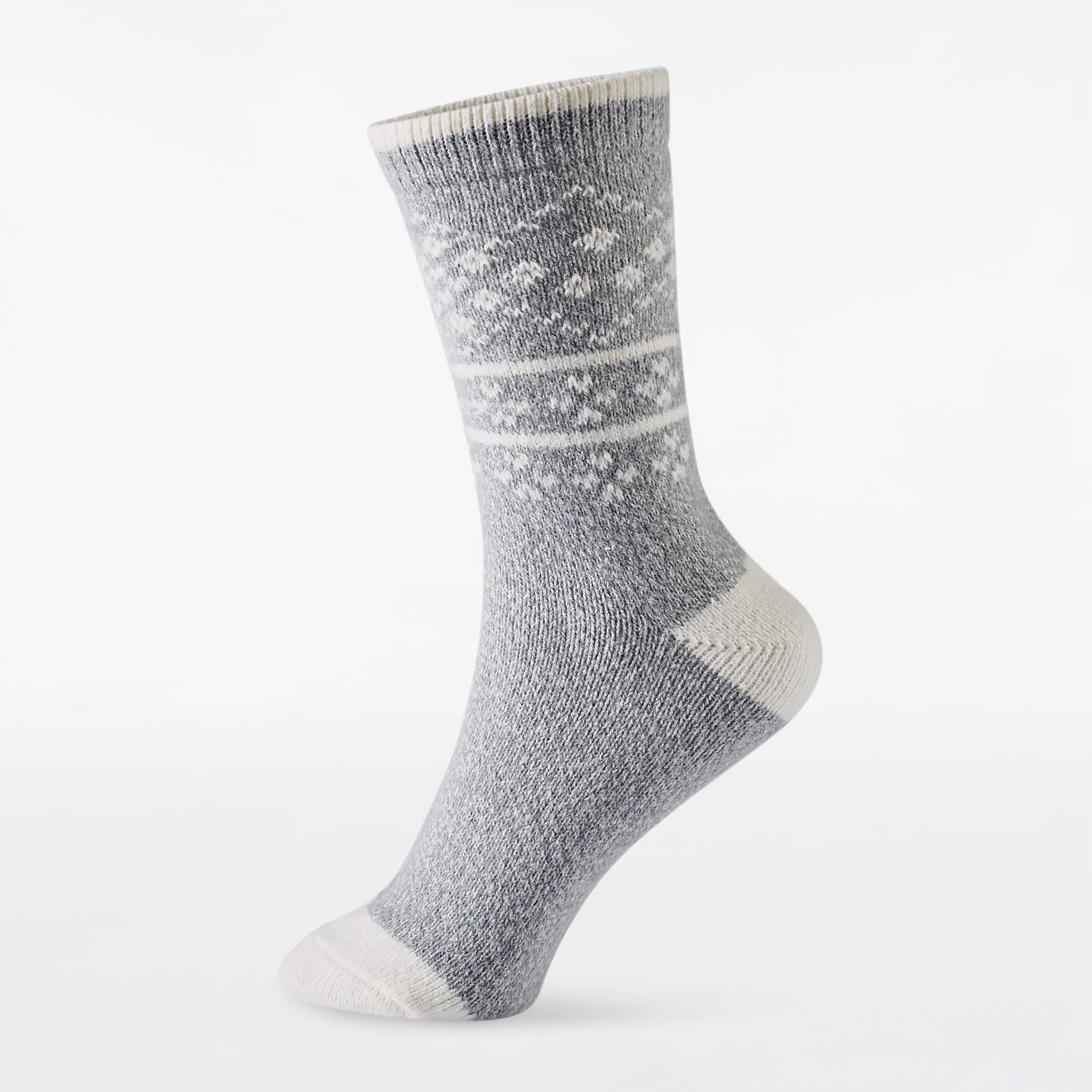 Two Pack Snowflake Crew Socks