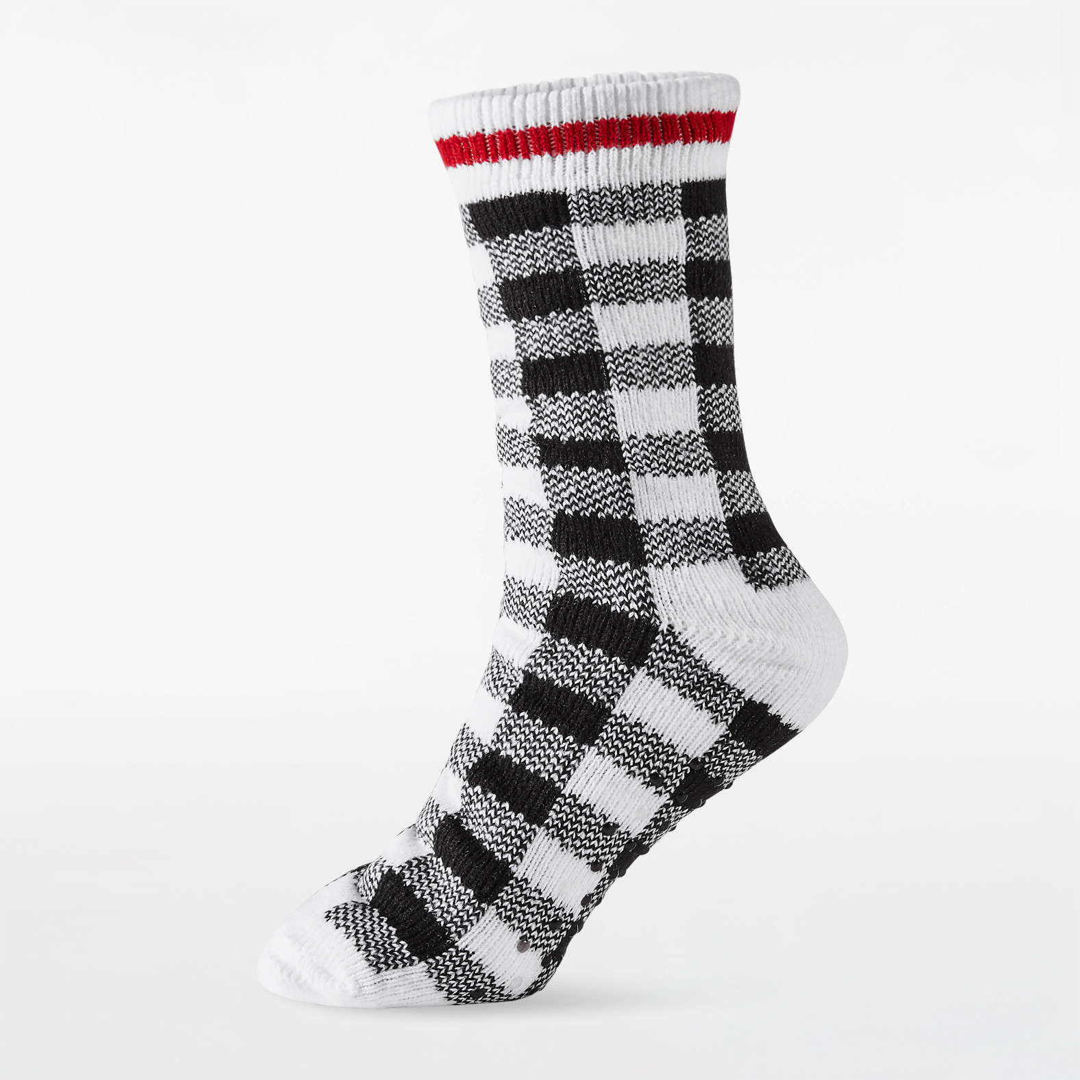 Buffalo Check Slipper Socks