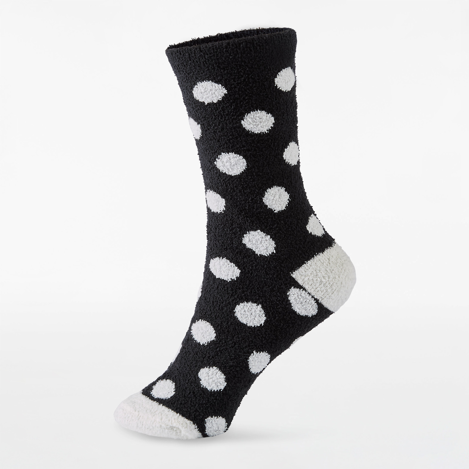 Two Pack Plush Snowflake Socks