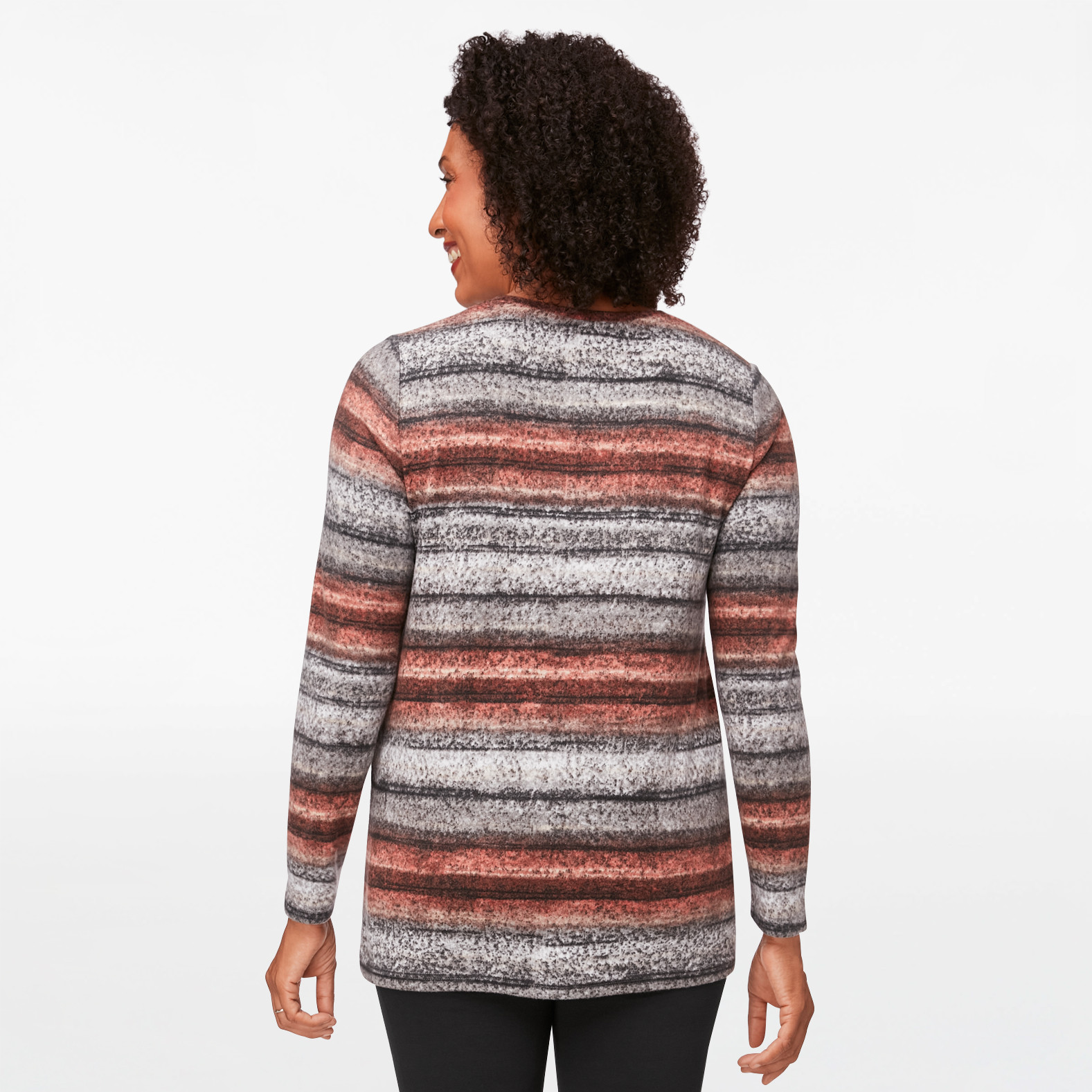 Petite - Sweater like Striped Top