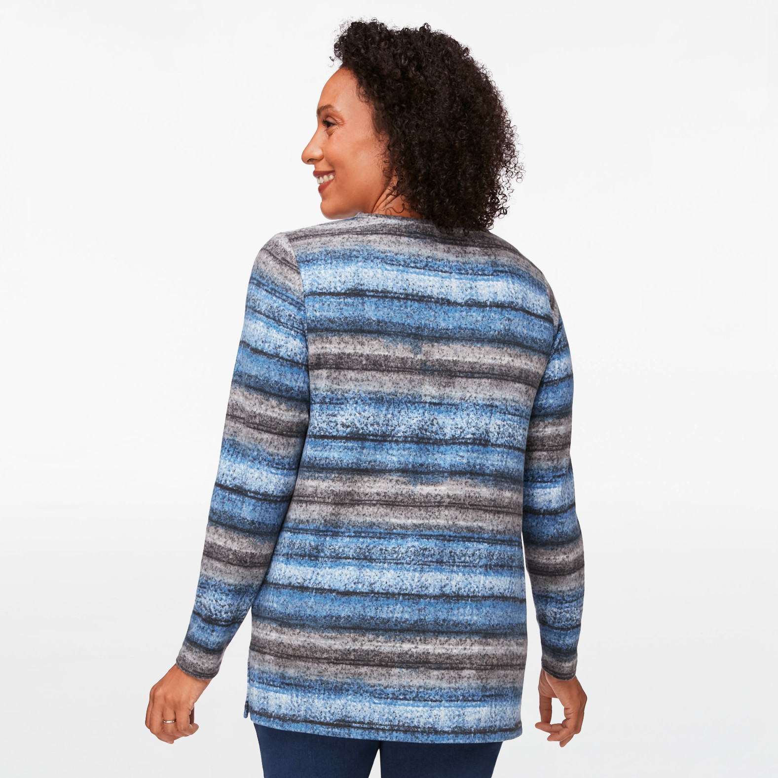 Sweater like Striped Top