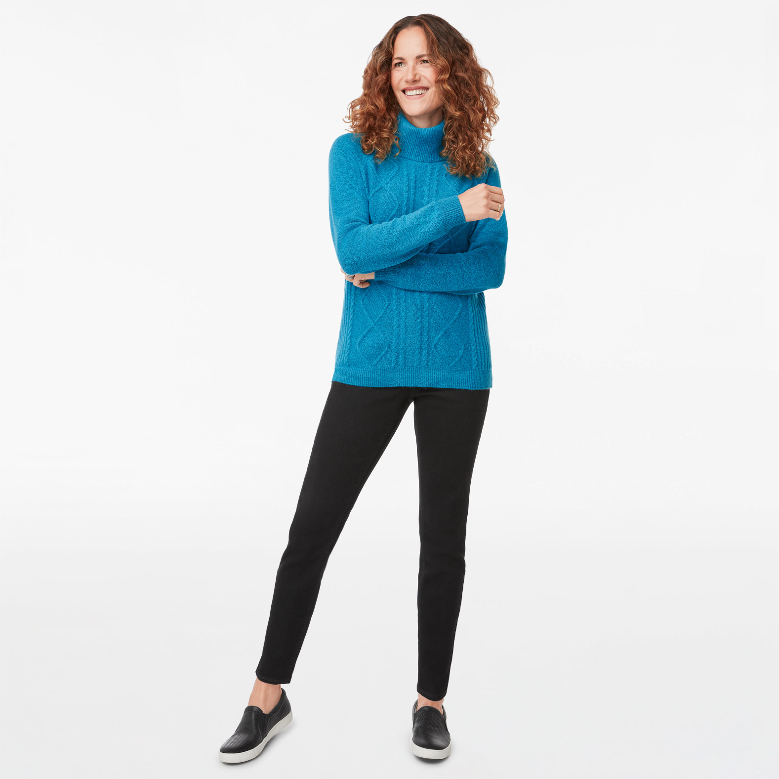 Plush Knit Turtle Neck Sweater