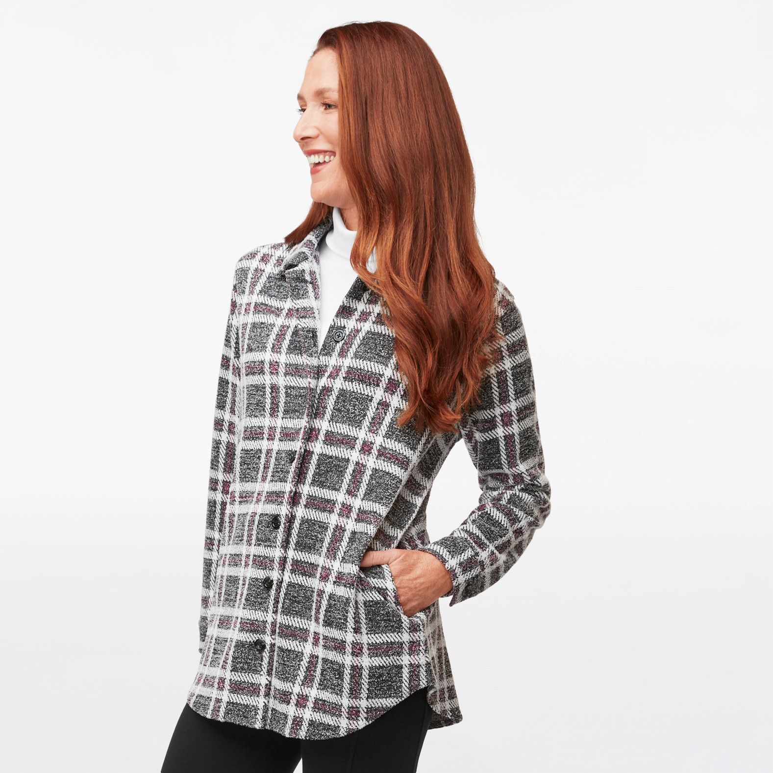 Plaid Patterned Barn Jacket