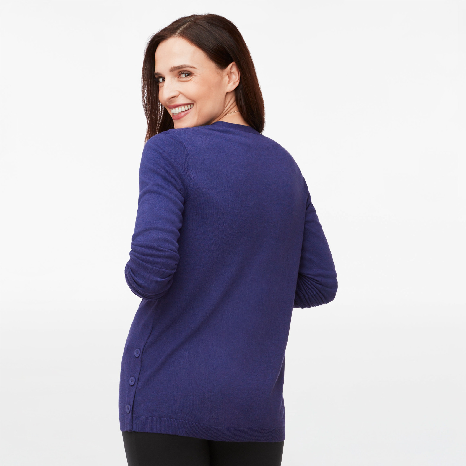 Side Button Detail Cardigan