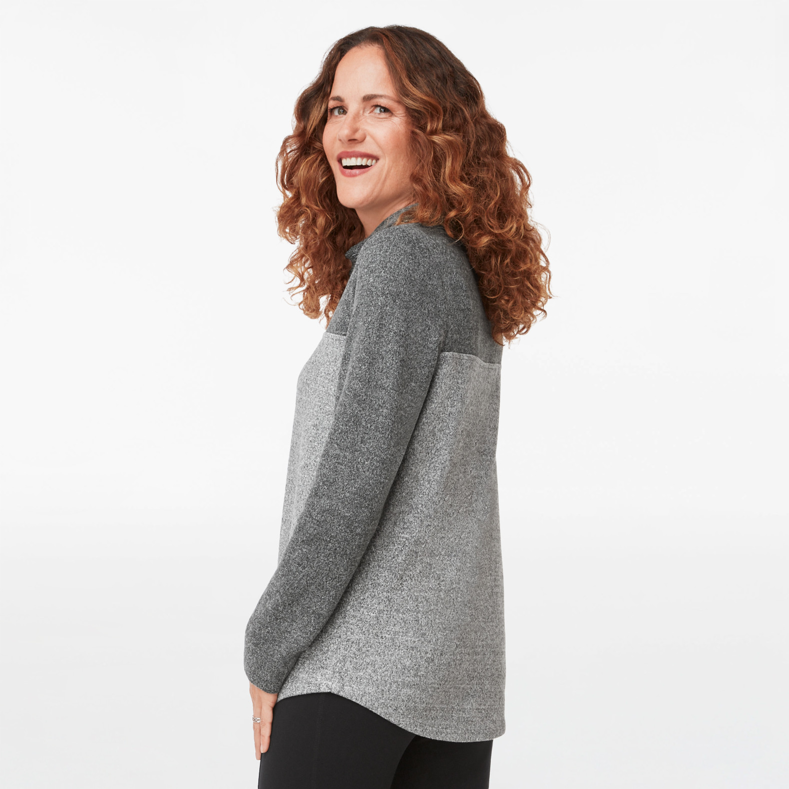Colourblock Cowl Neck Top