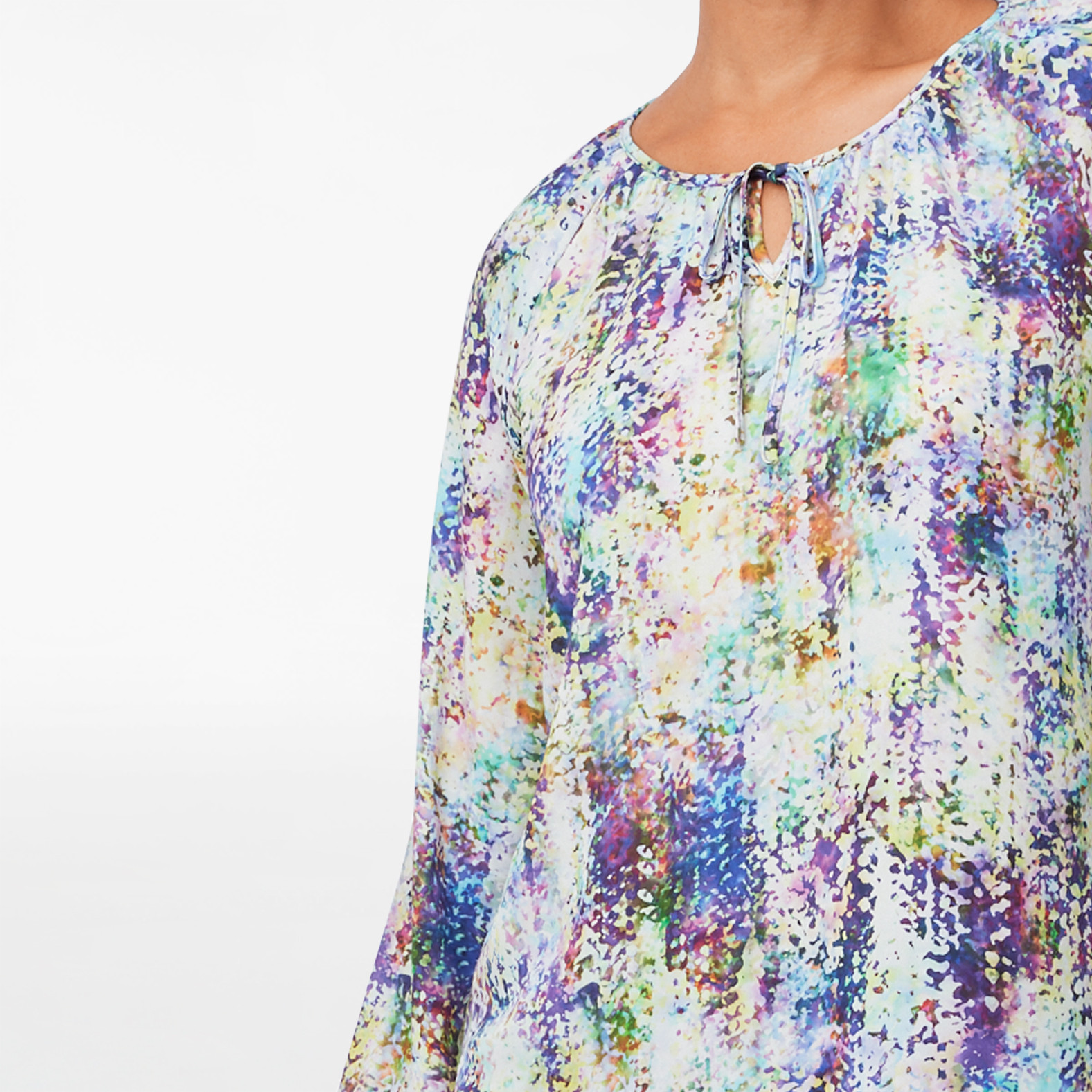 Keyhole Peasant Blouse