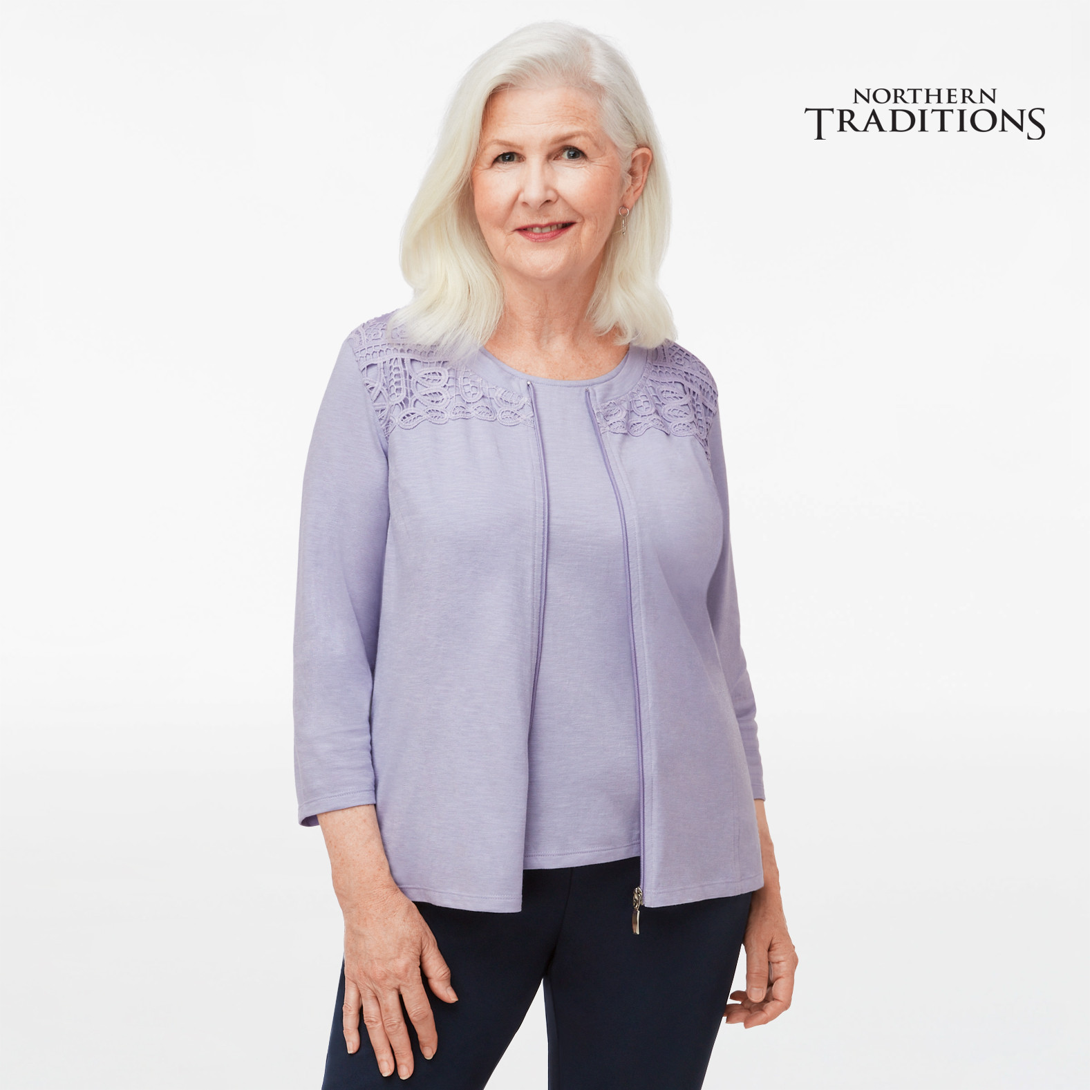 Crochet Lace Detail Jacket