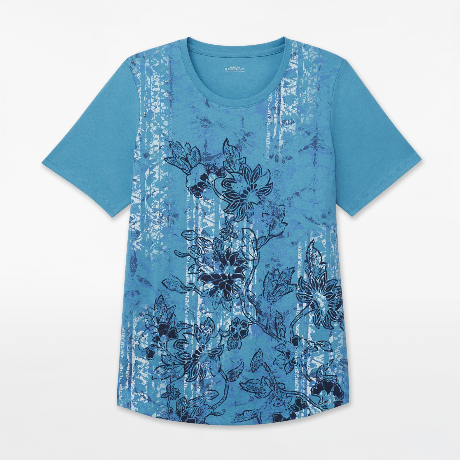 Semi Fit Floral Print Tee