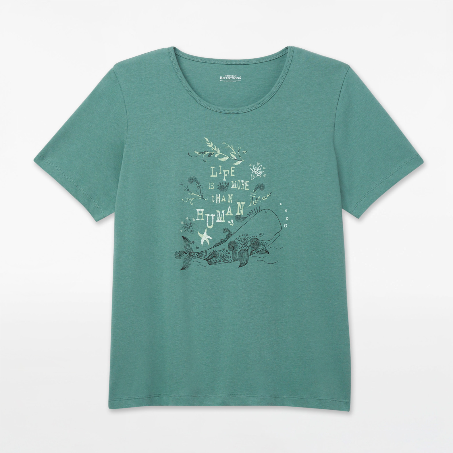 Petite - Relaxed Fit Slogan Tee