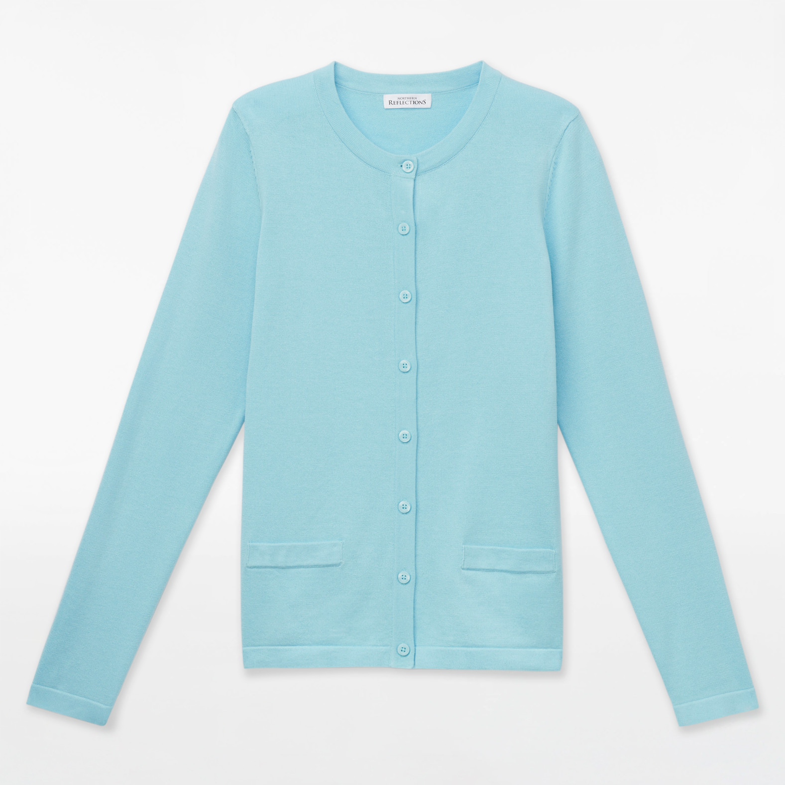 Button Front Organic Cotton Cardigan Flat lay