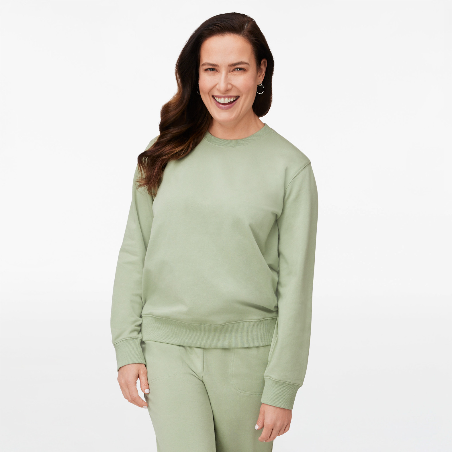 Crew Neck French Terry Sweatshirt