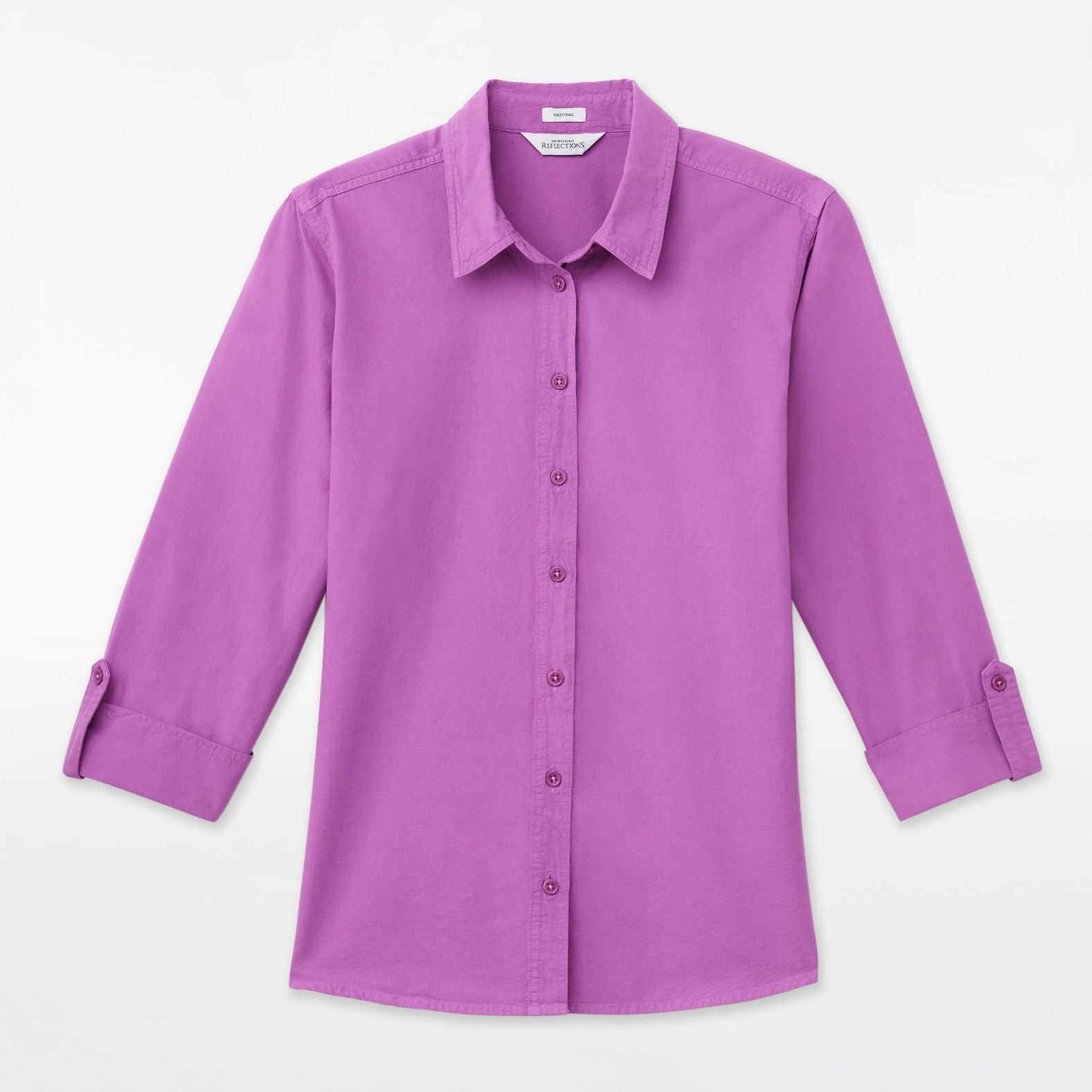 3/4 Sleeve Garment Dye Shirt - Spring Colours