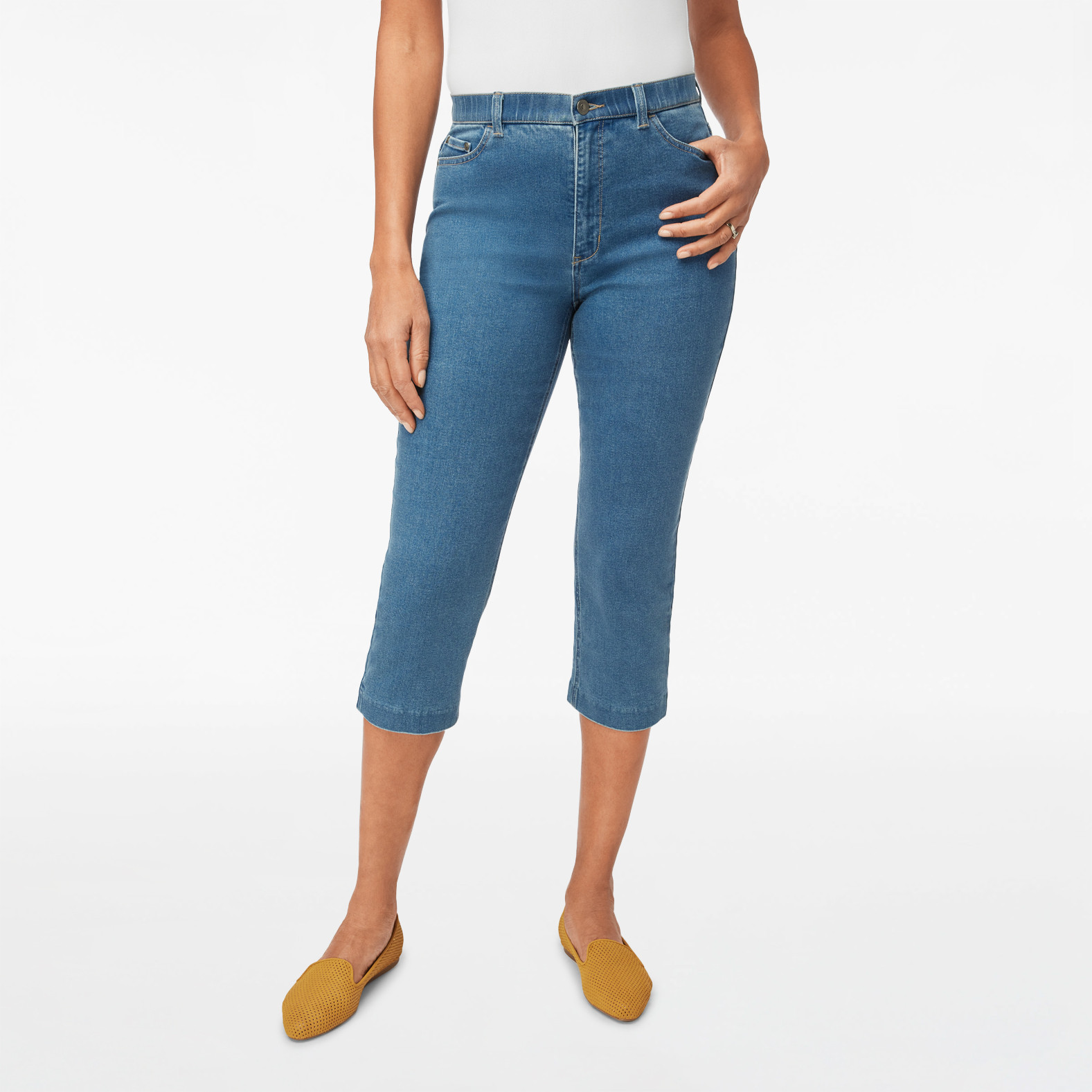 Essential Slim Back Slim Denim Capri