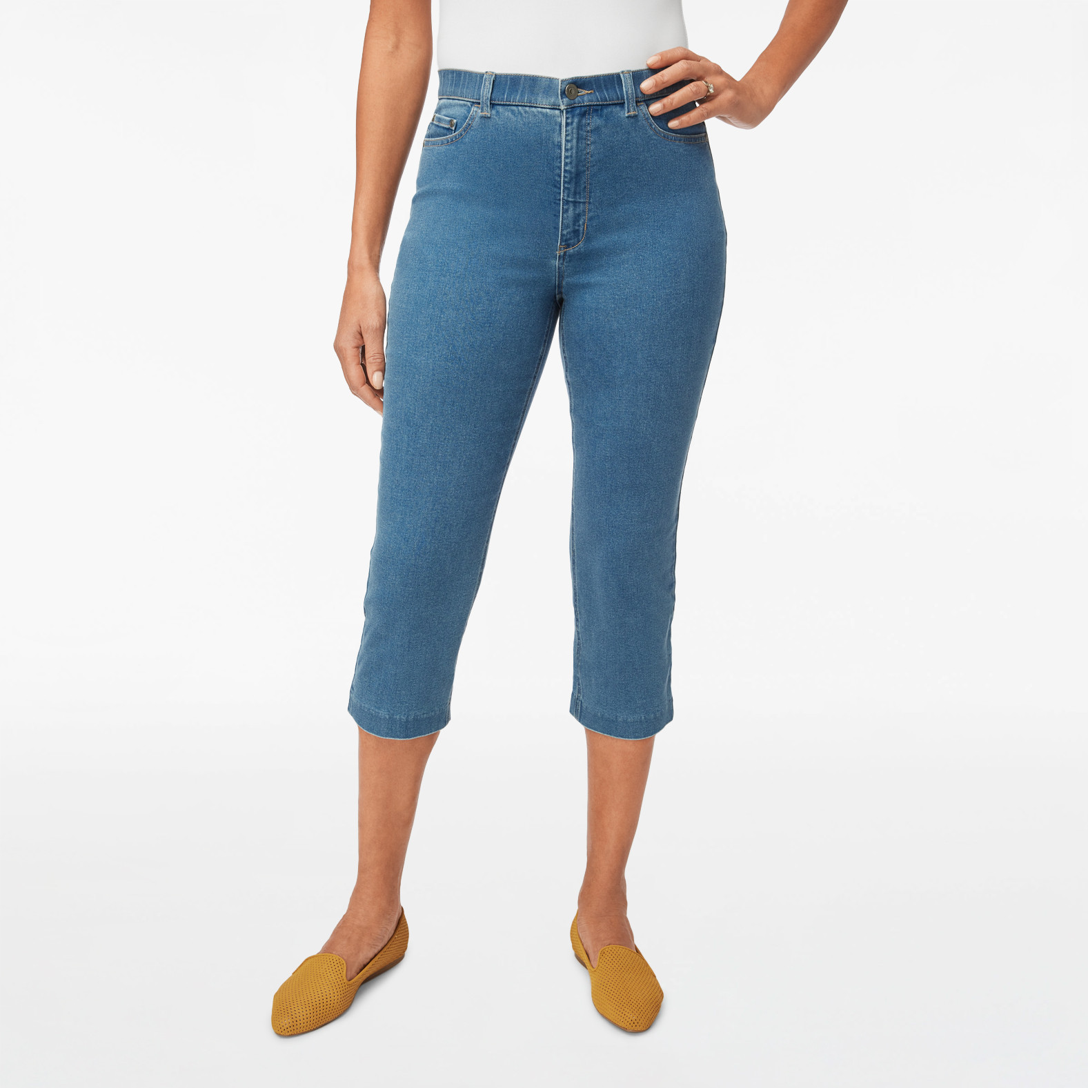 Essential Slim Back Slim Denim Capri