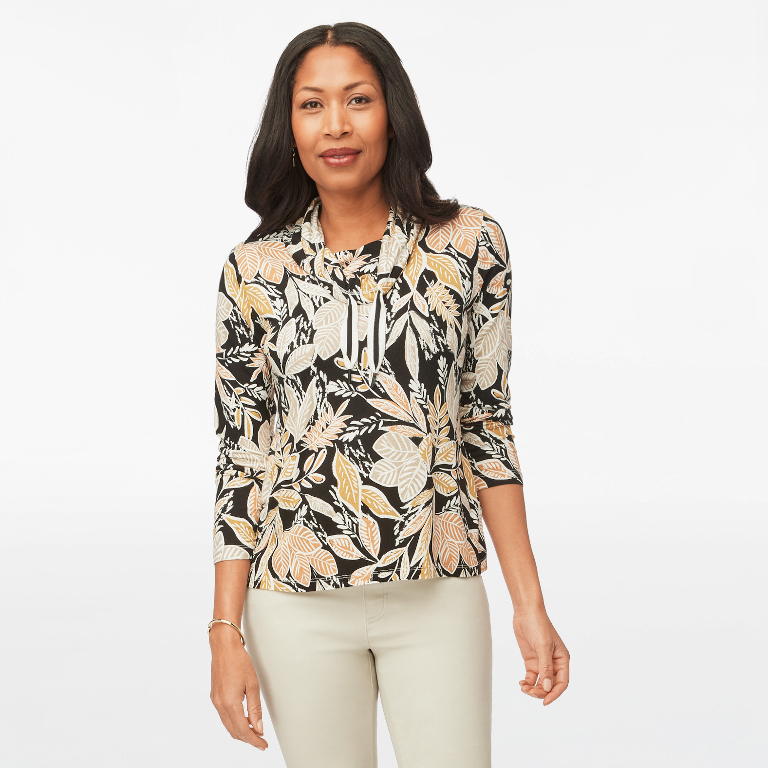 Long Sleeve Crepe Blouse