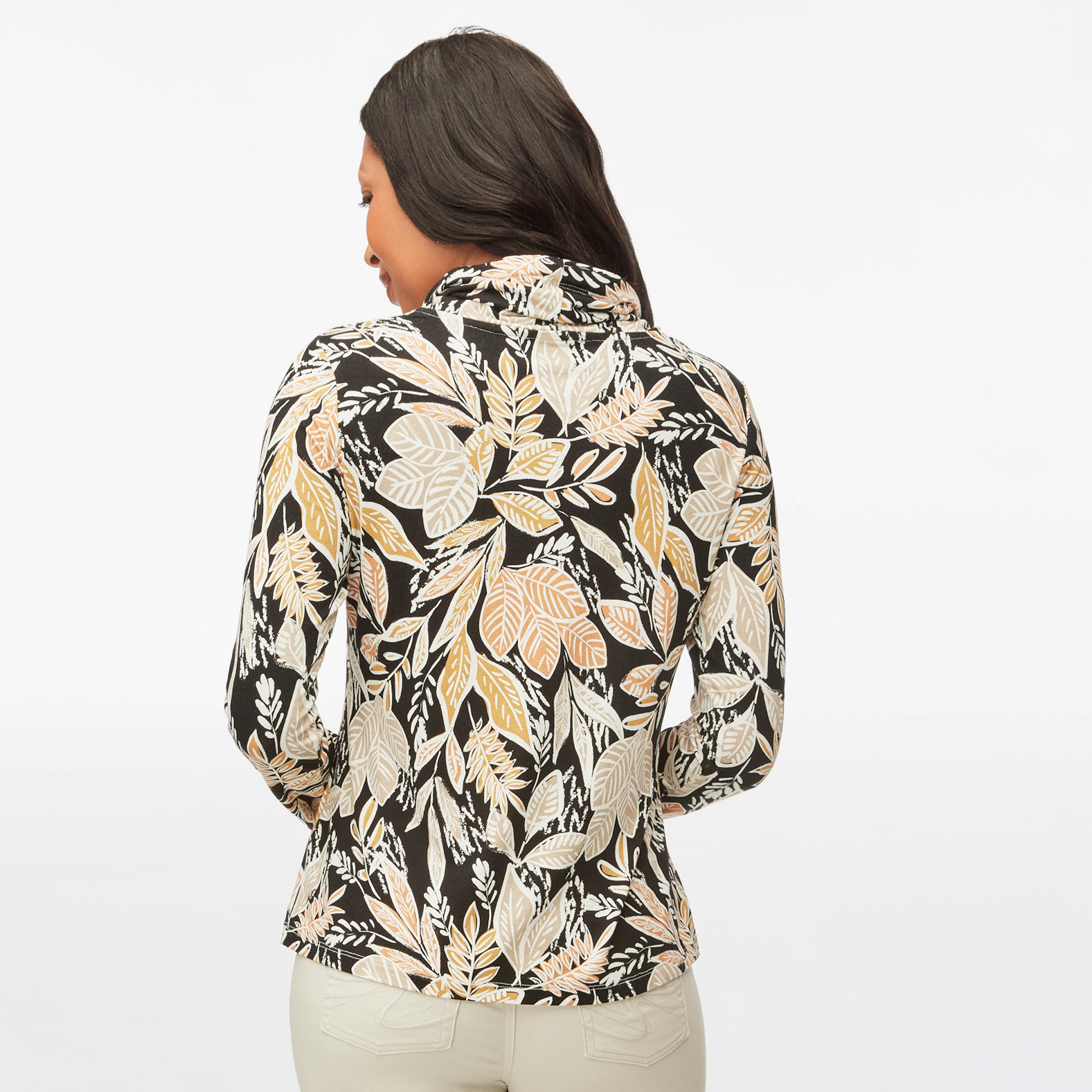 Long Sleeve Crepe Blouse