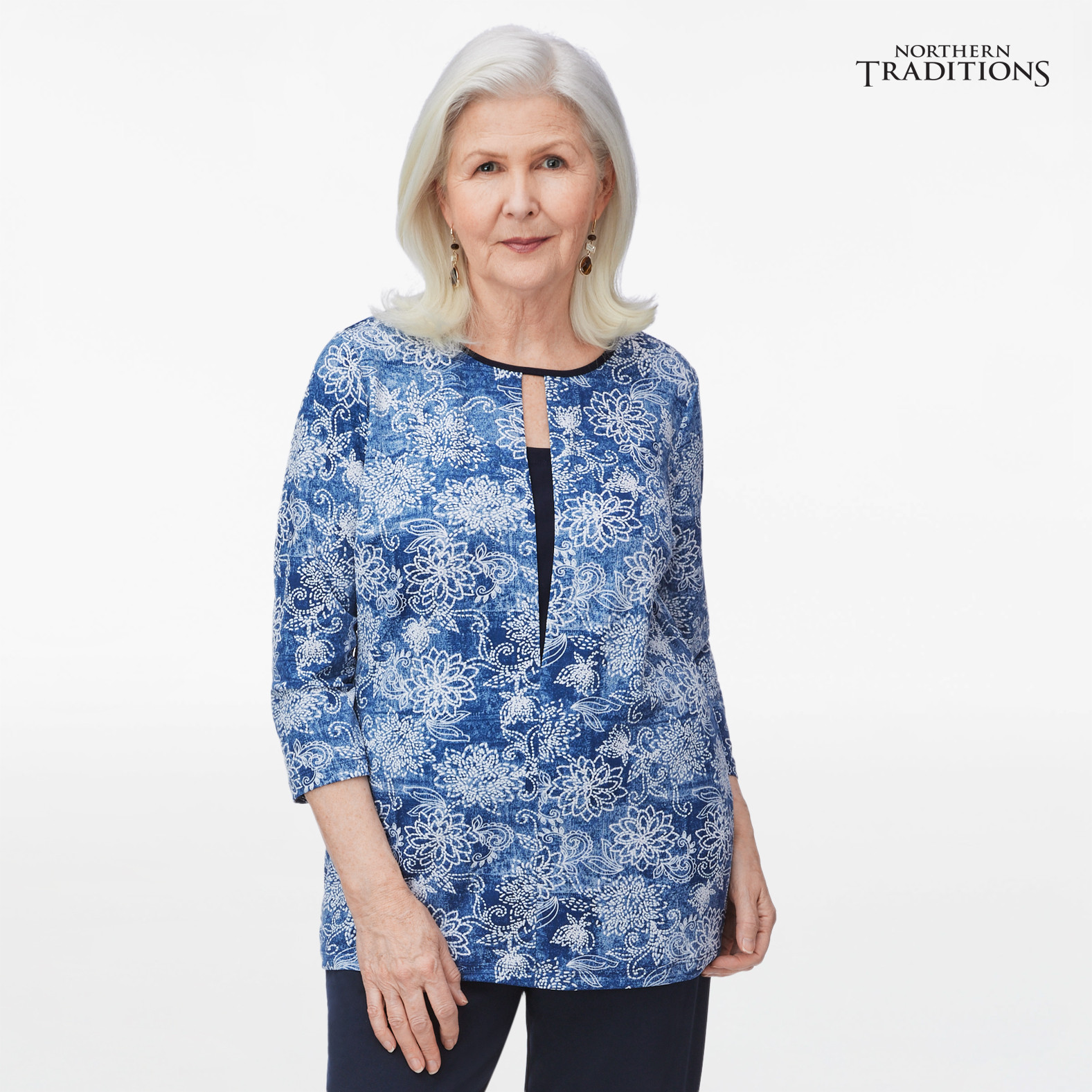 3/4 Sleeve Fooler Top