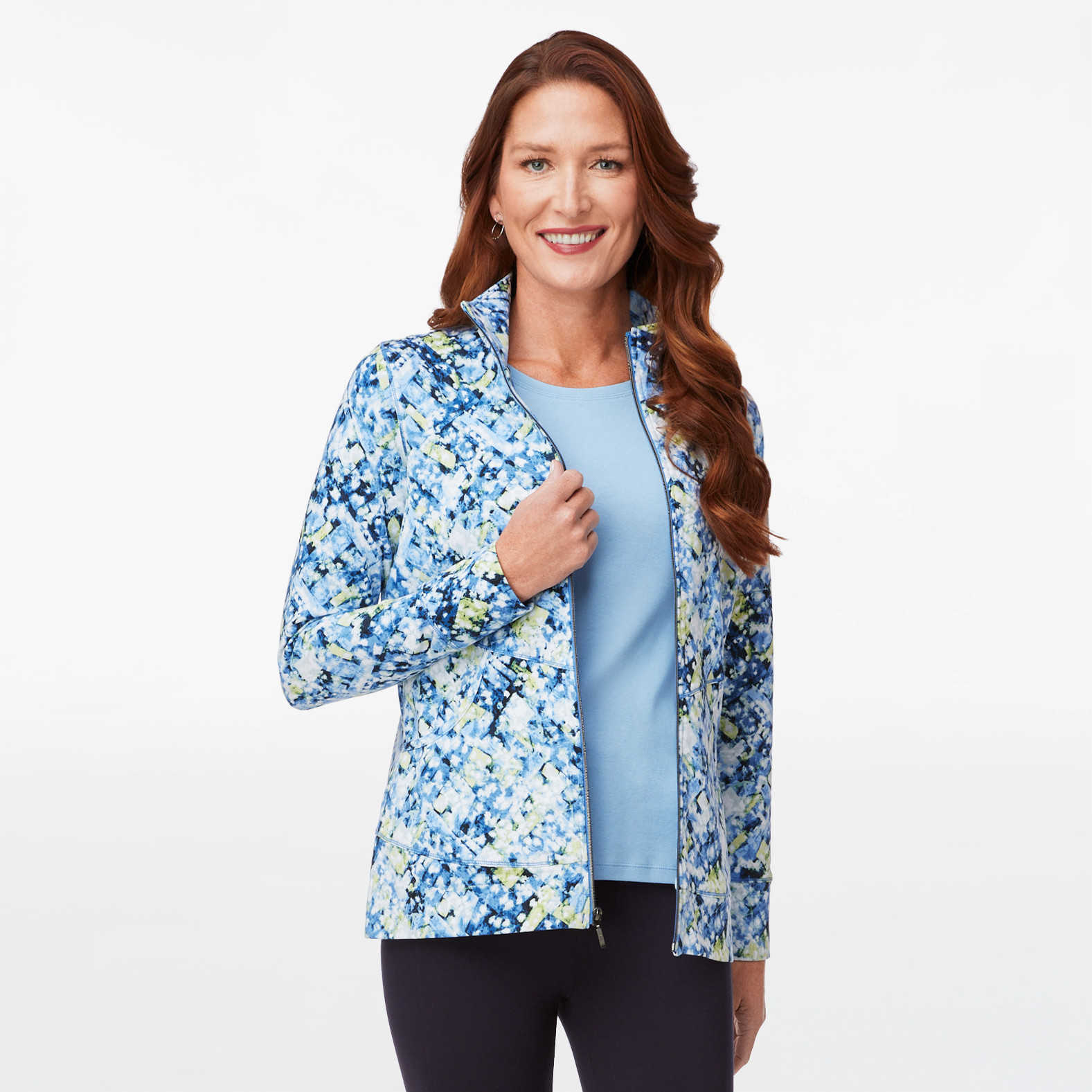 Printed Seamed Jacket