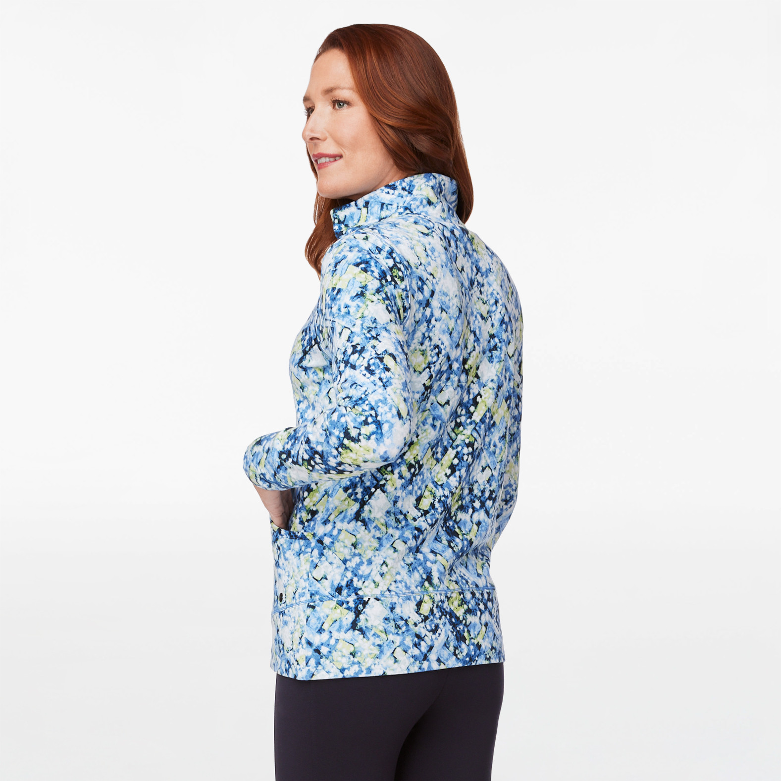 Printed Seamed Jacket