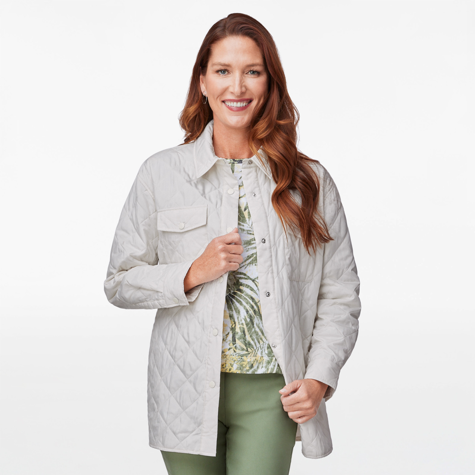 Quilted Trench Coat with Belt