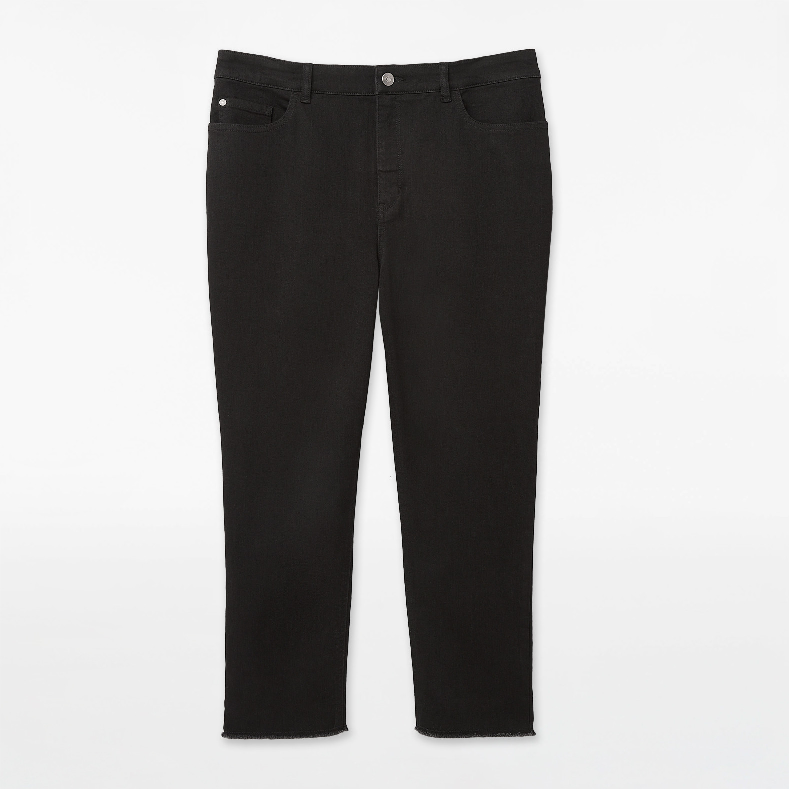 Raw Hem Roll Up Crop Pant