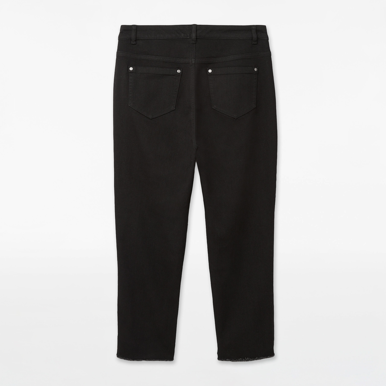 Raw Hem Roll Up Crop Pant
