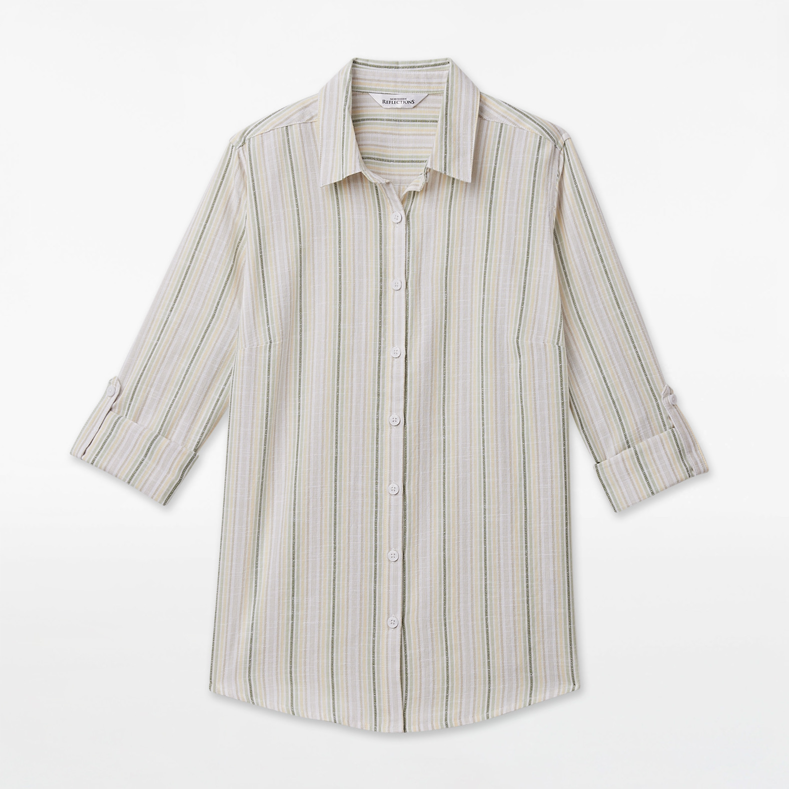 Roll Tab Stripe Shirt