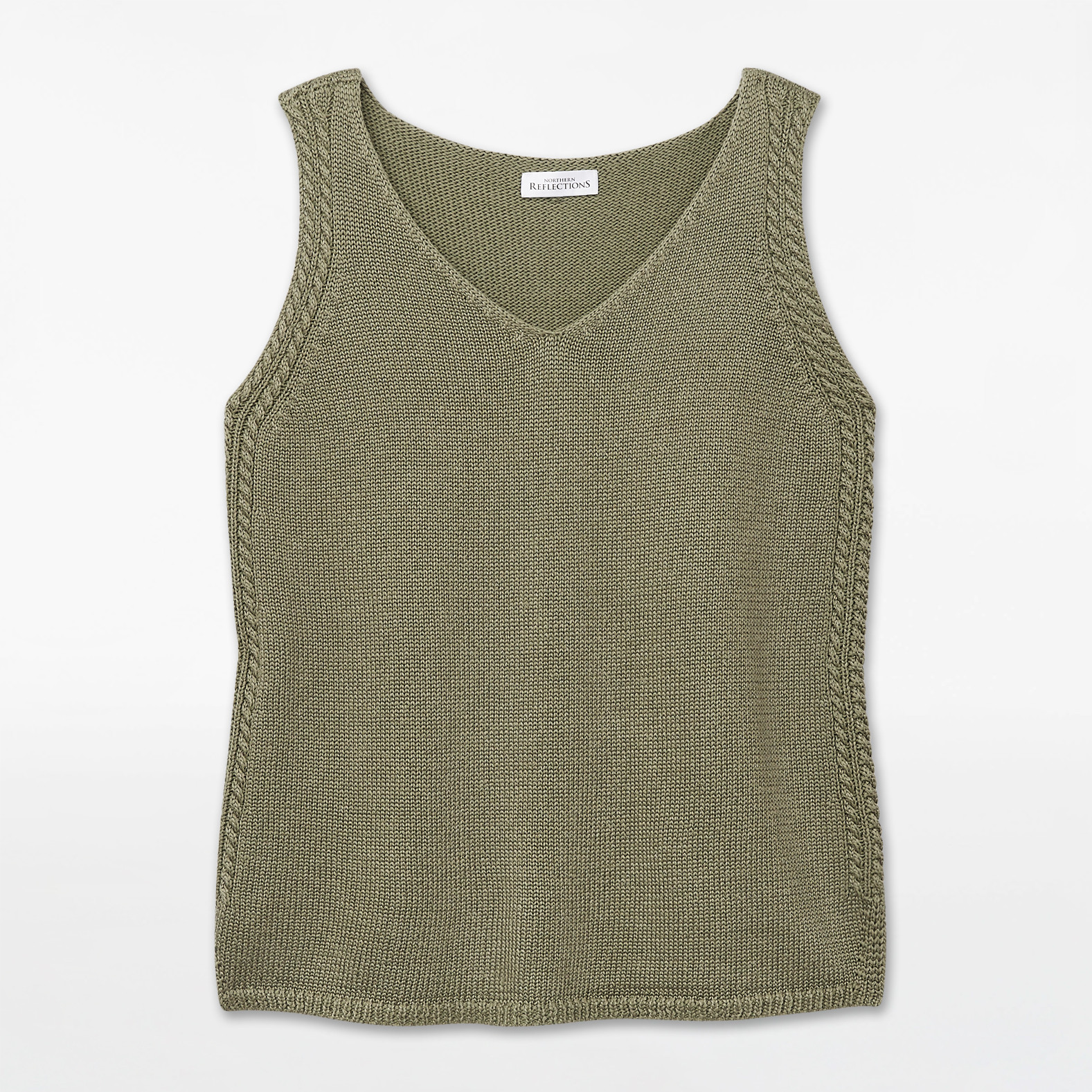 Sleeveless Sweaterlike Knit Tank