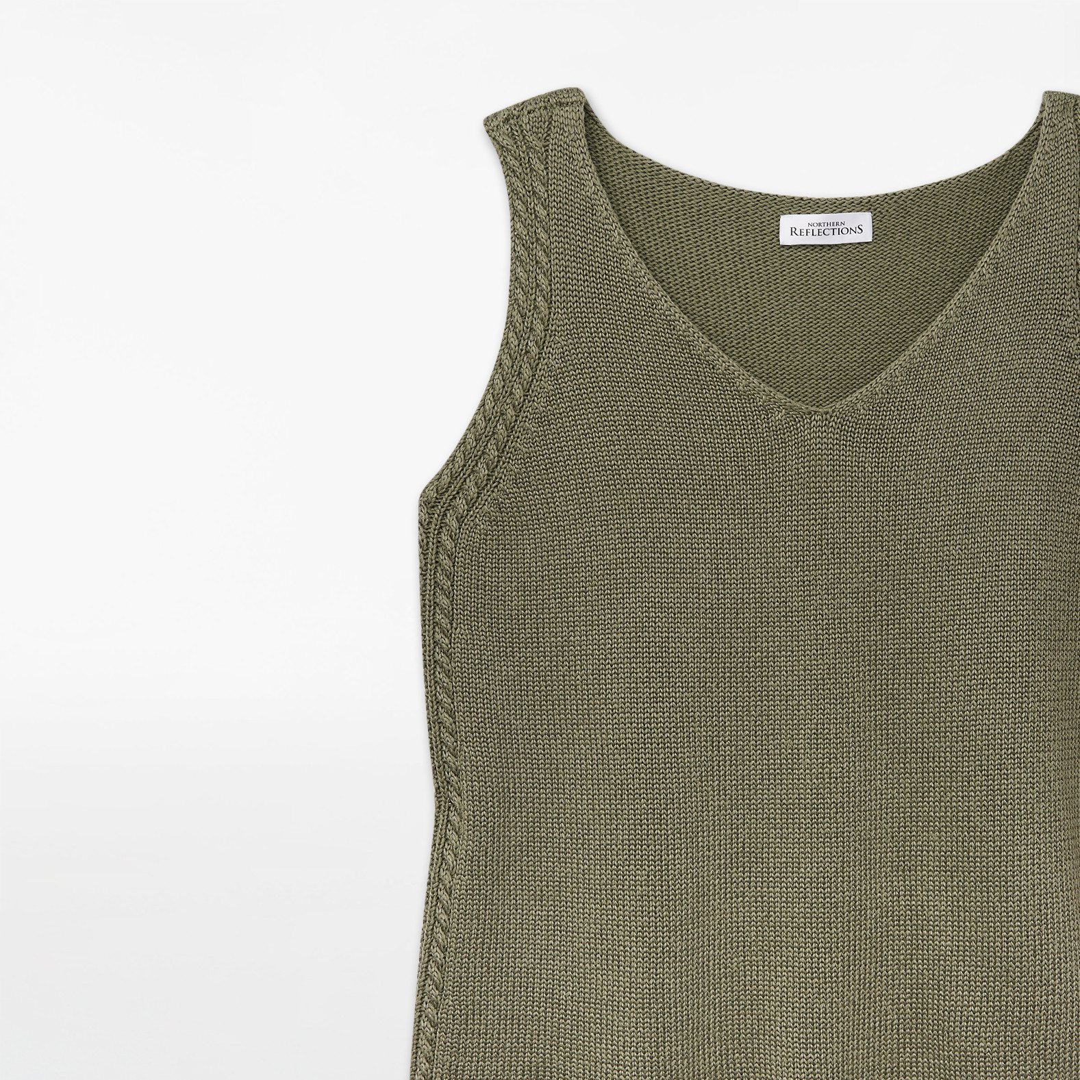 Sleeveless Sweaterlike Knit Tank