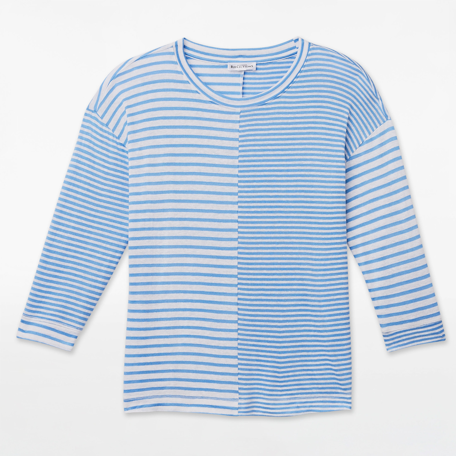 3/4 Sleeve Side Slit Top