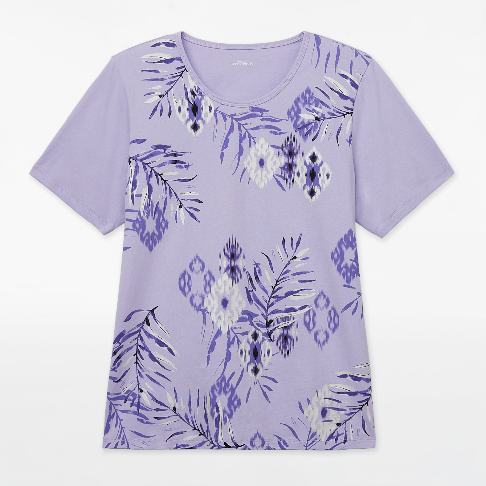 Tropical Print Relaxed Fit Tee