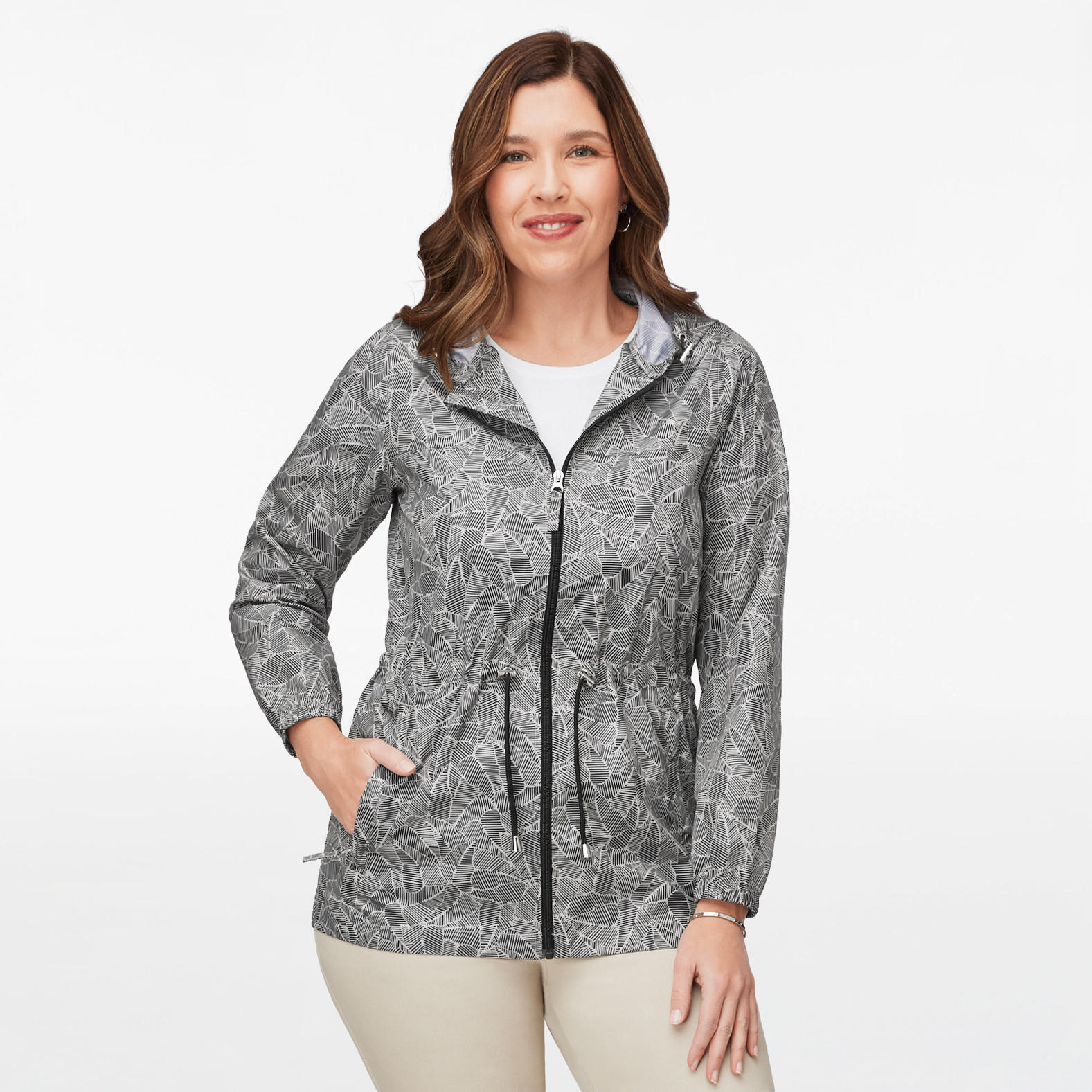 Printed Packable Rain Jacket
