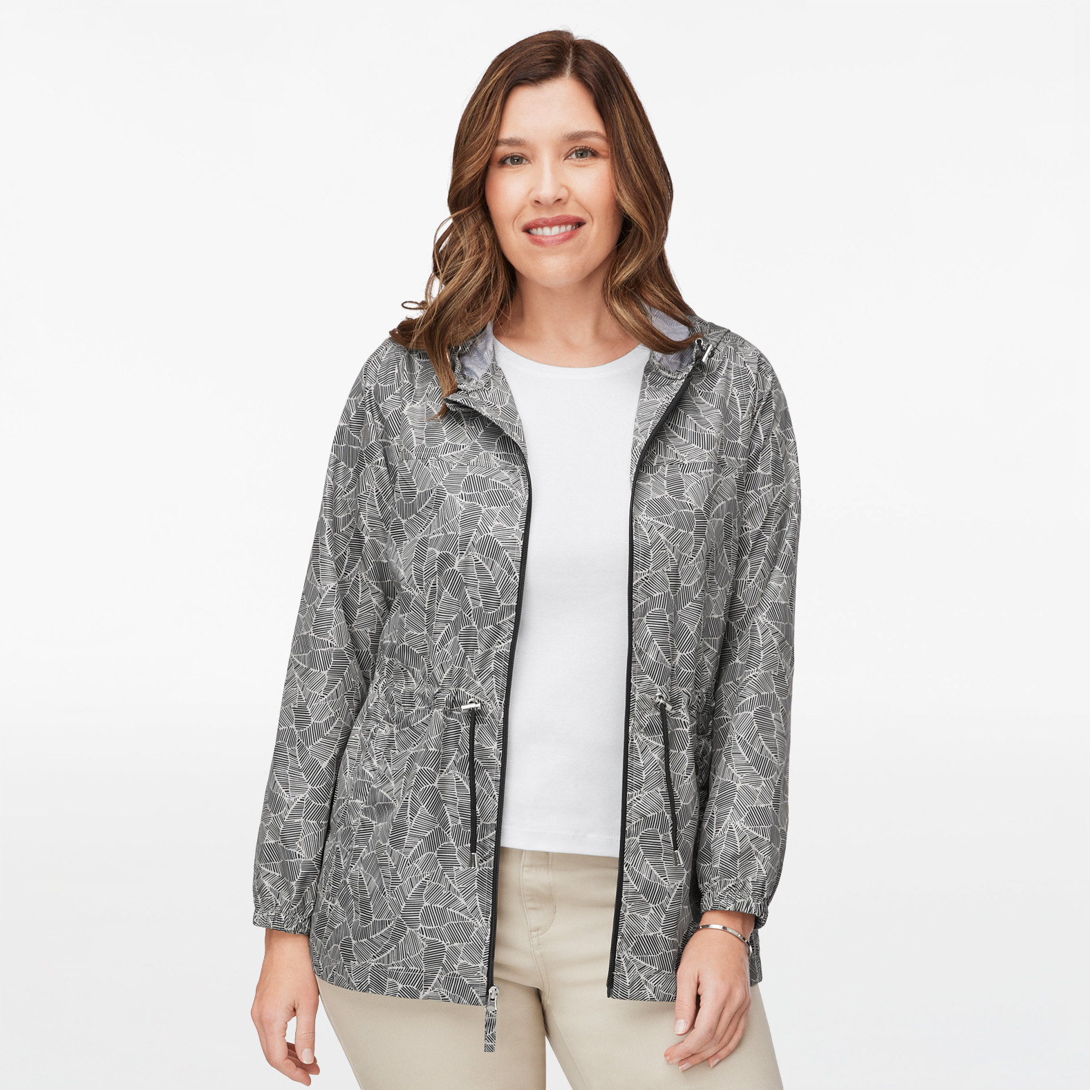 Printed Packable Rain Jacket