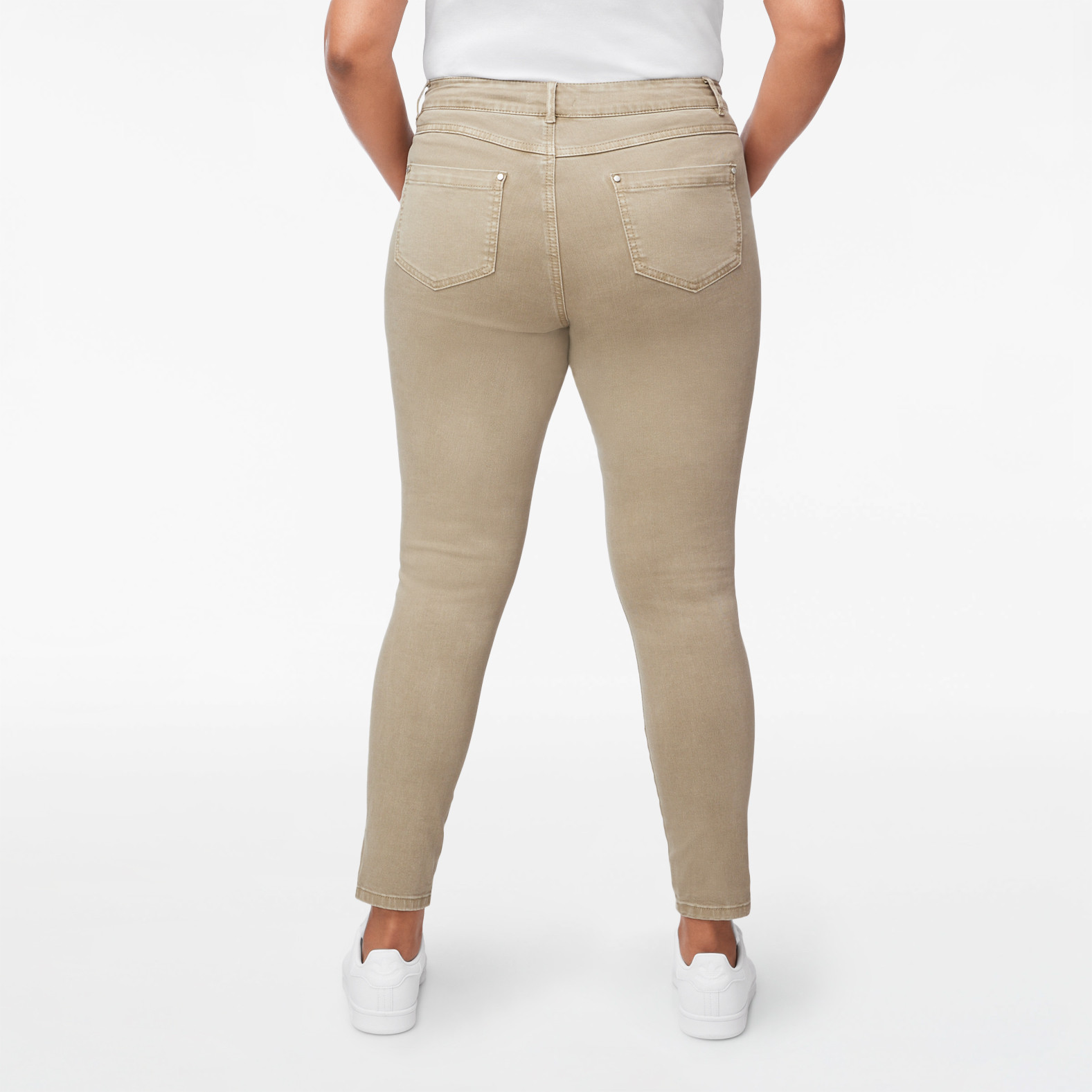Comfort Fit Slit Hem Jegging