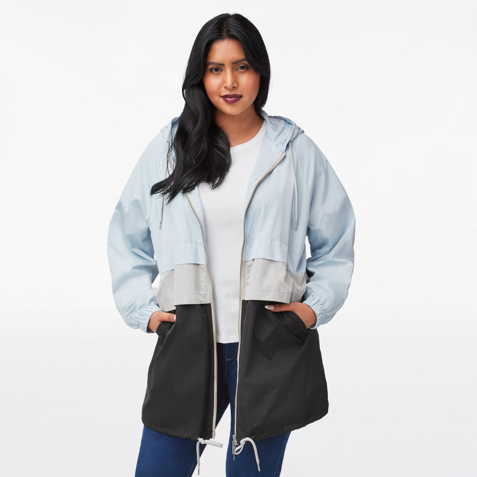 Oversized Colour Block Jacket