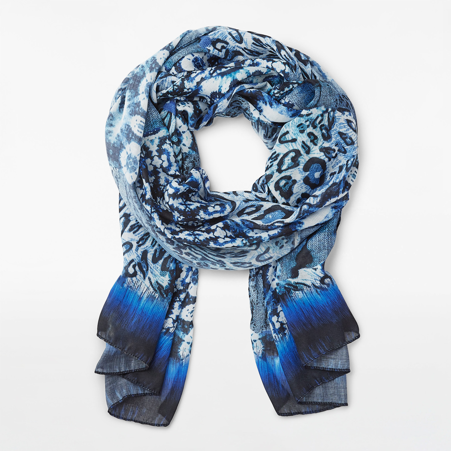 Patchwork Print Scarf