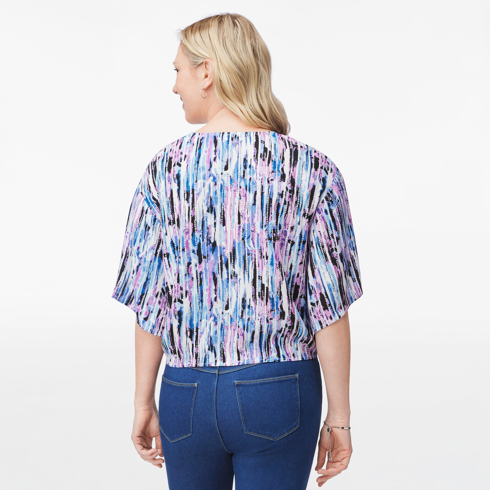 Petite - Tie Front Kimono Top
