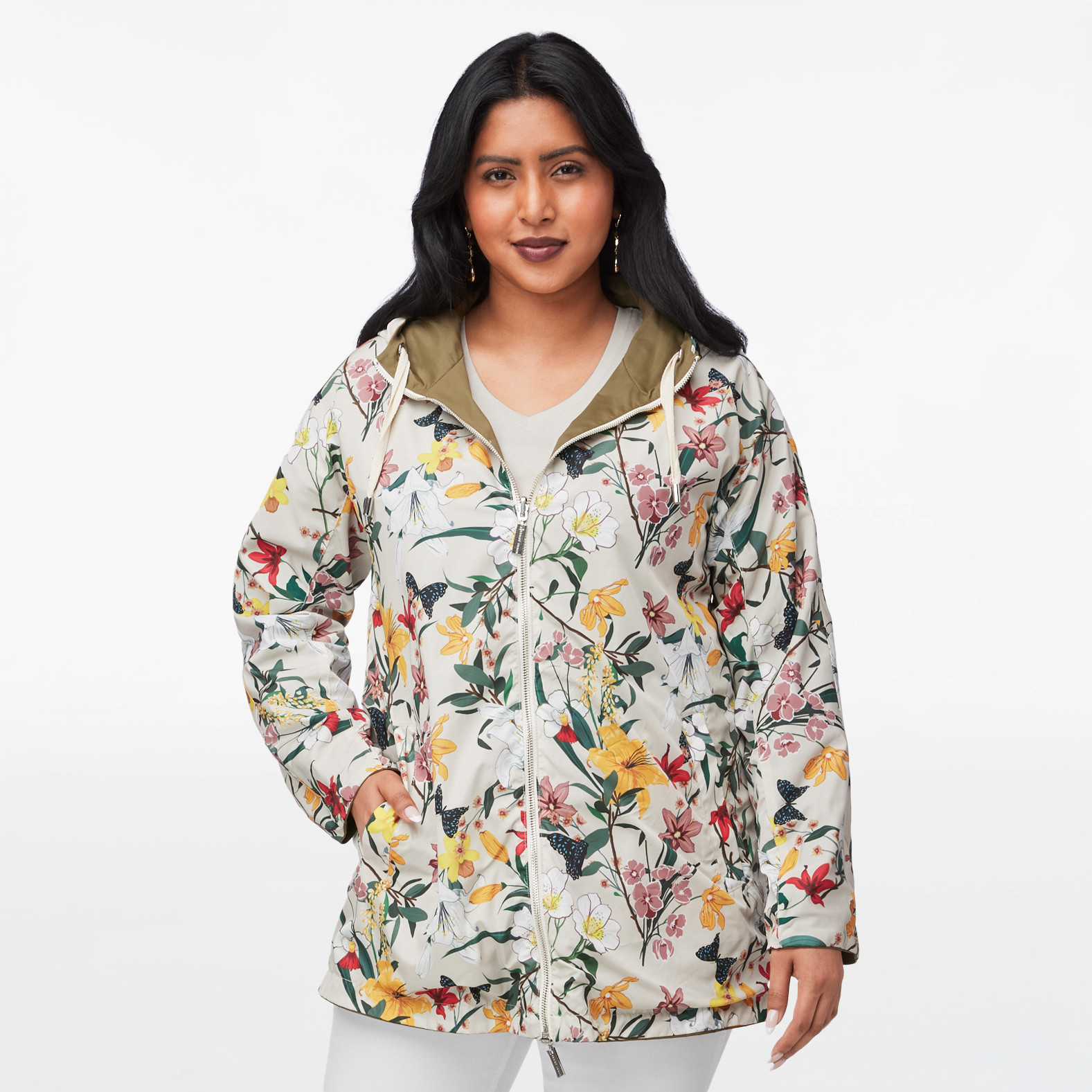 Reversible Floral Print Jacket
