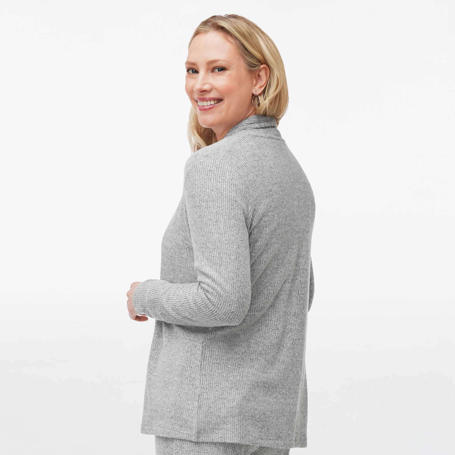 Ribbed Lounge Cardigan