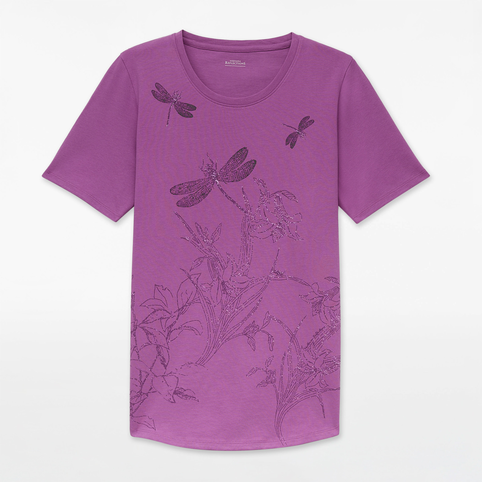 Semi Fit Dragonfly Print Tee