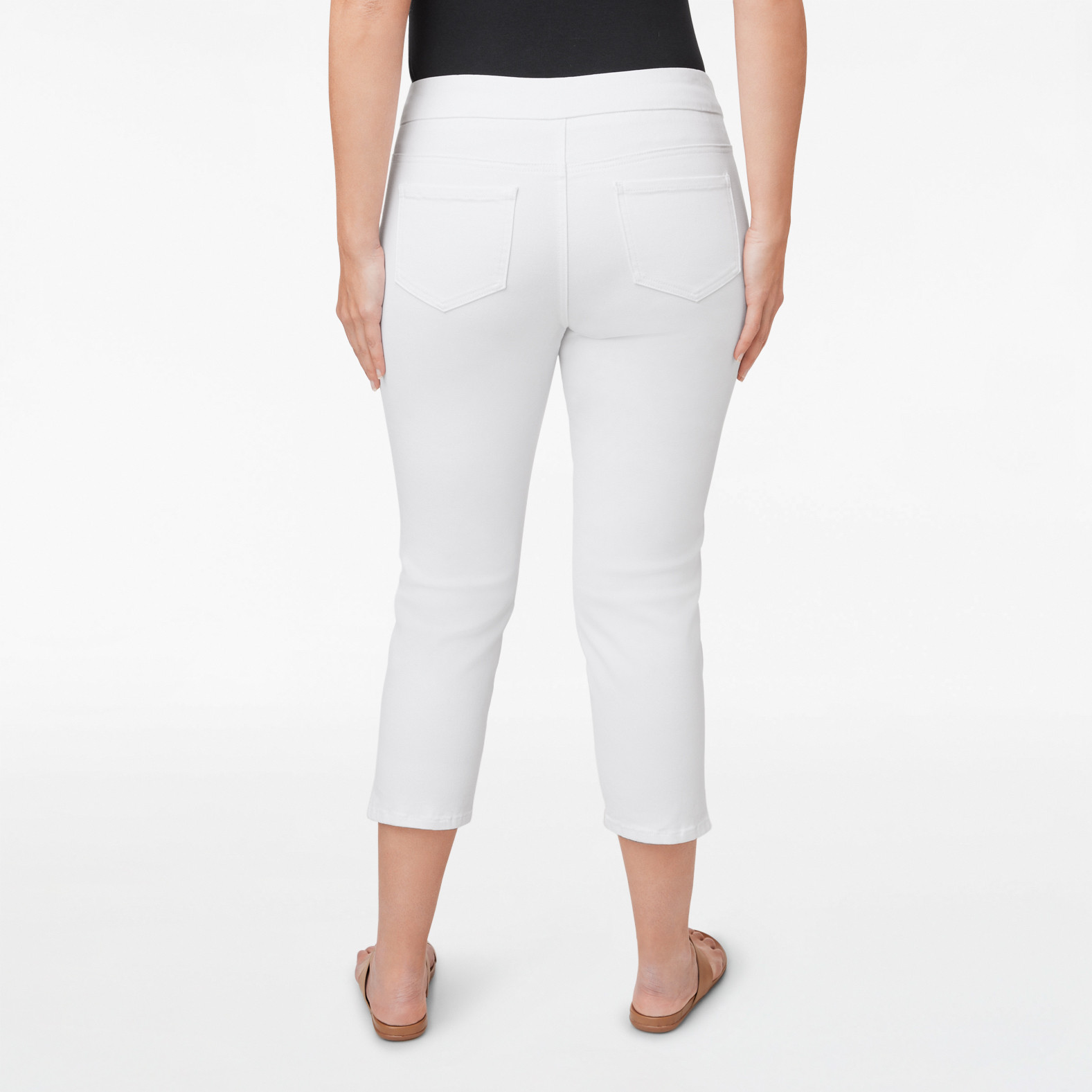Comfort Fit Slit Hem Crop