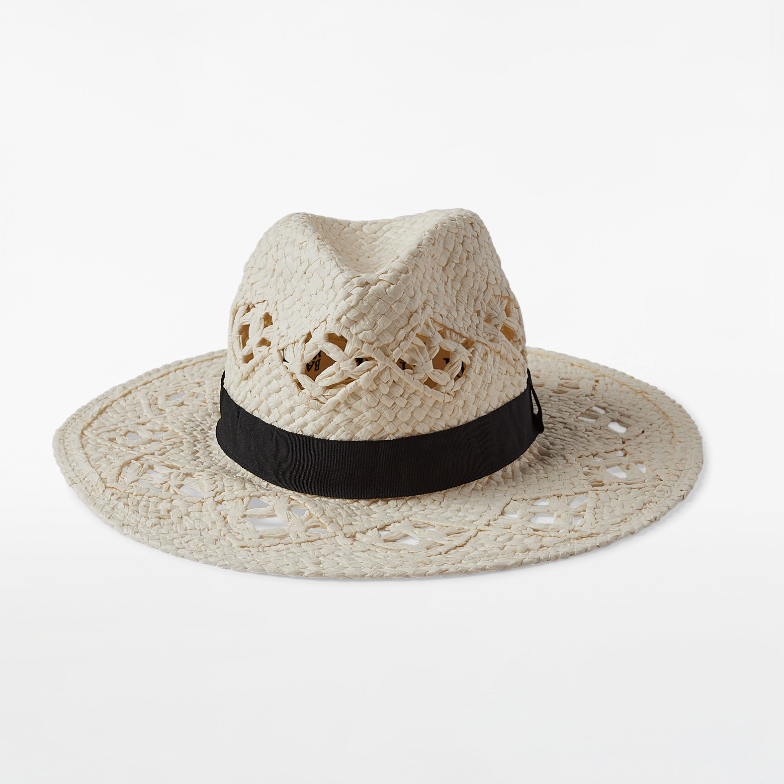 Straw Hat with Ribbon