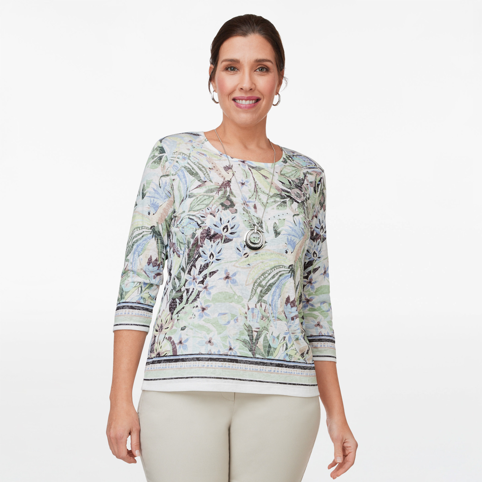 Tropical Print Sublimation Top