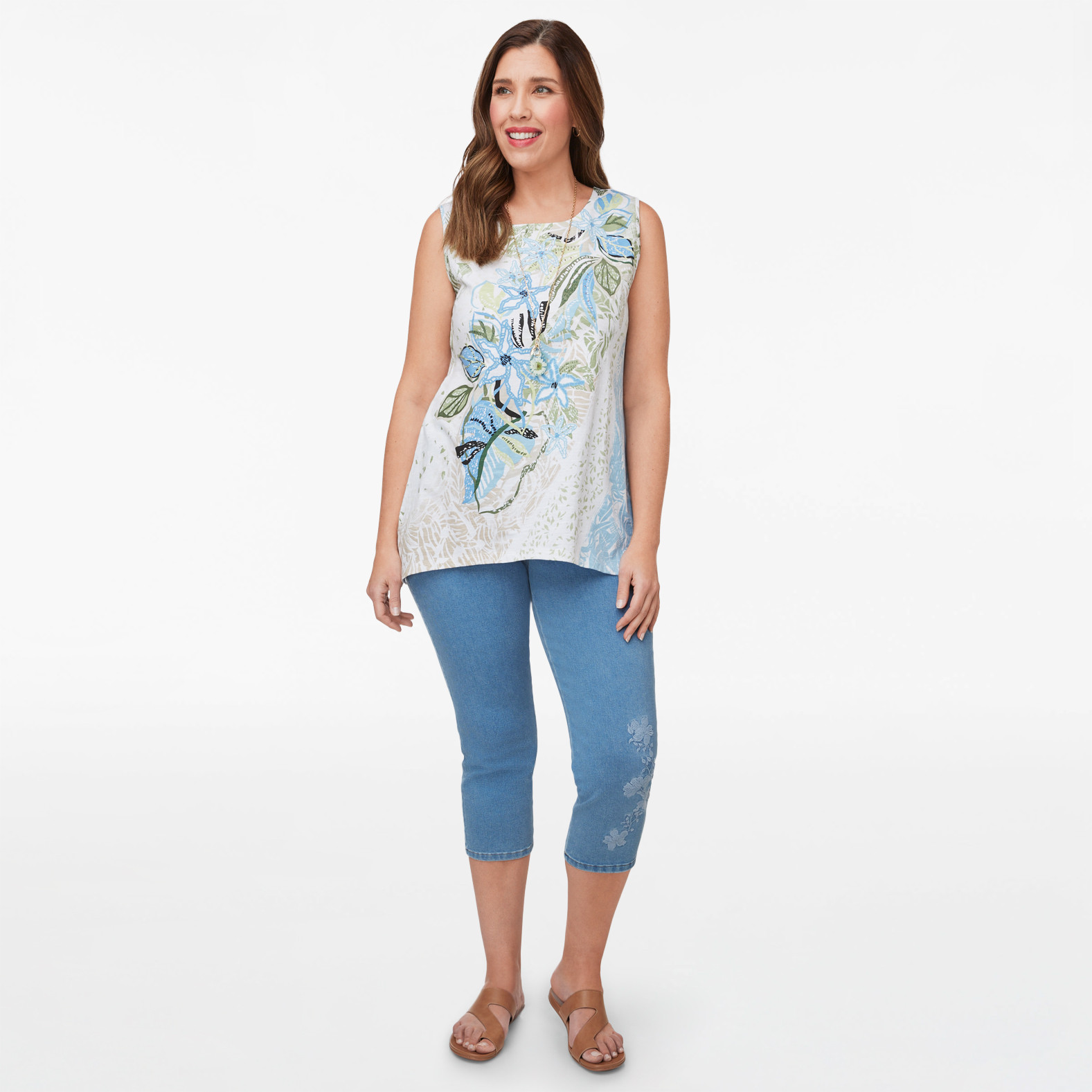 Twisted Back Sharkbite Hem Top
