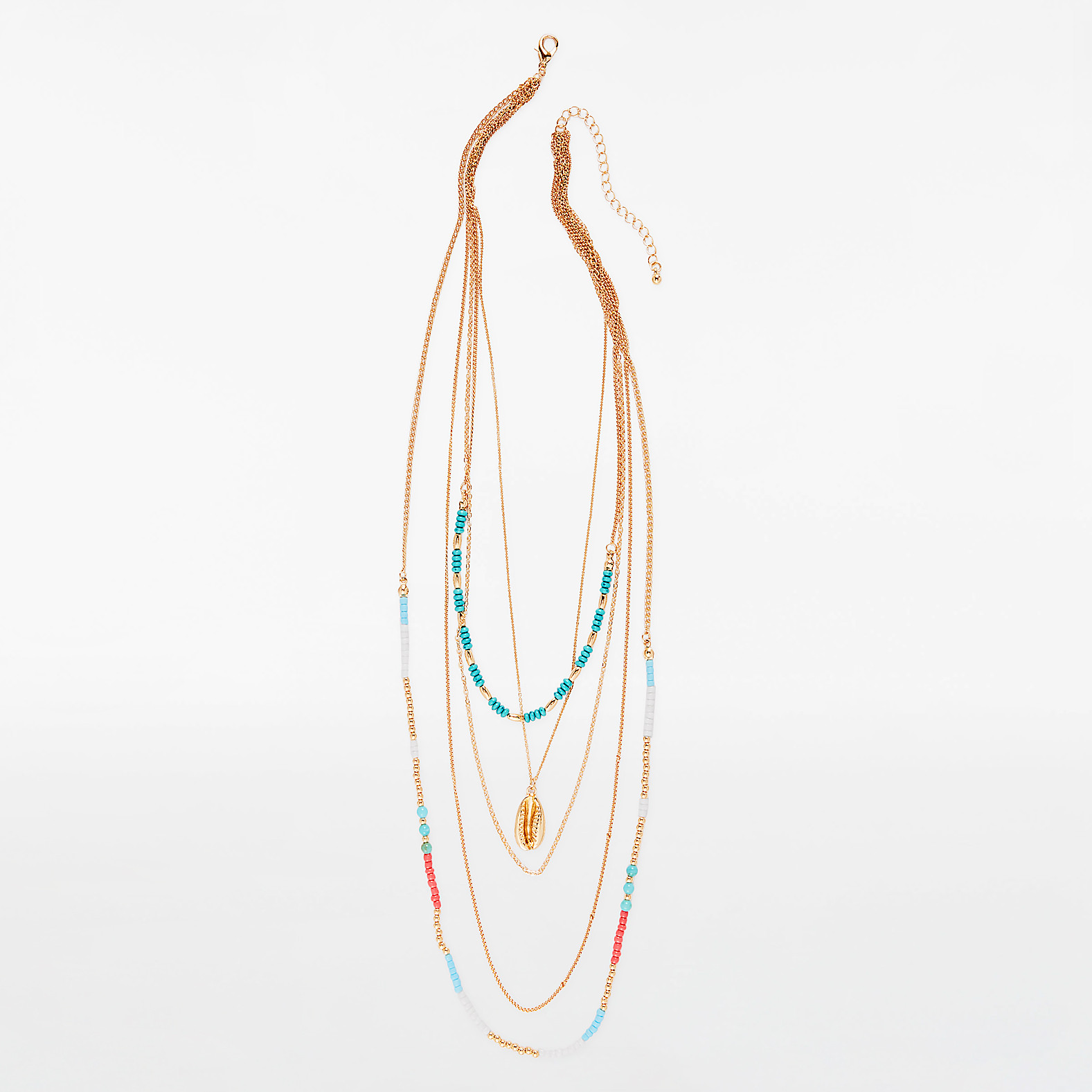 Multi Row Beaded Necklace