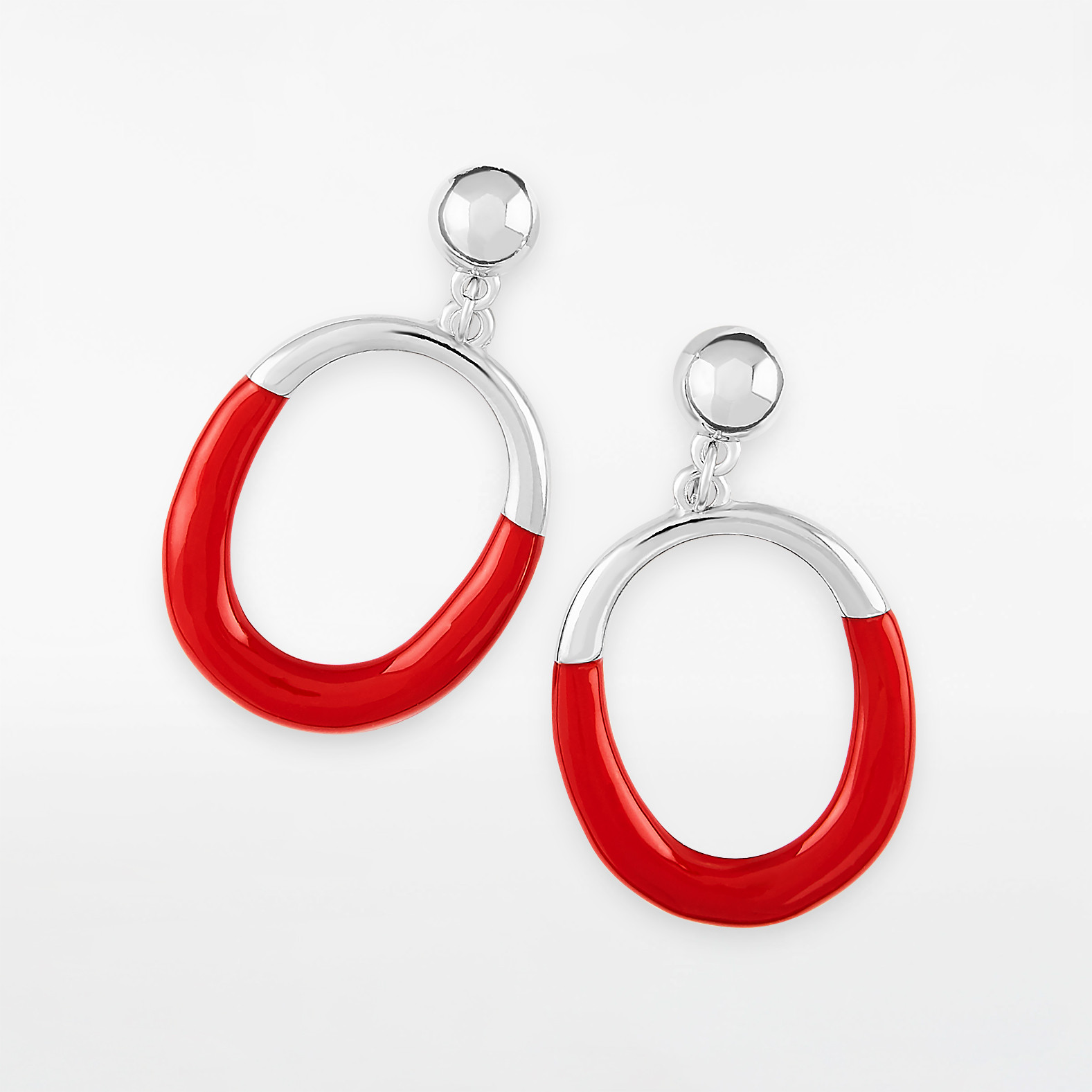 Oval Post Earrings